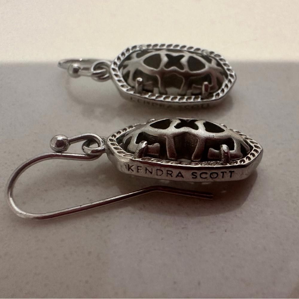 Kendra Scott Kendra Scott Lee Drop Earrings in Silver Filigree Size ONE SIZE - 4 Thumbnail