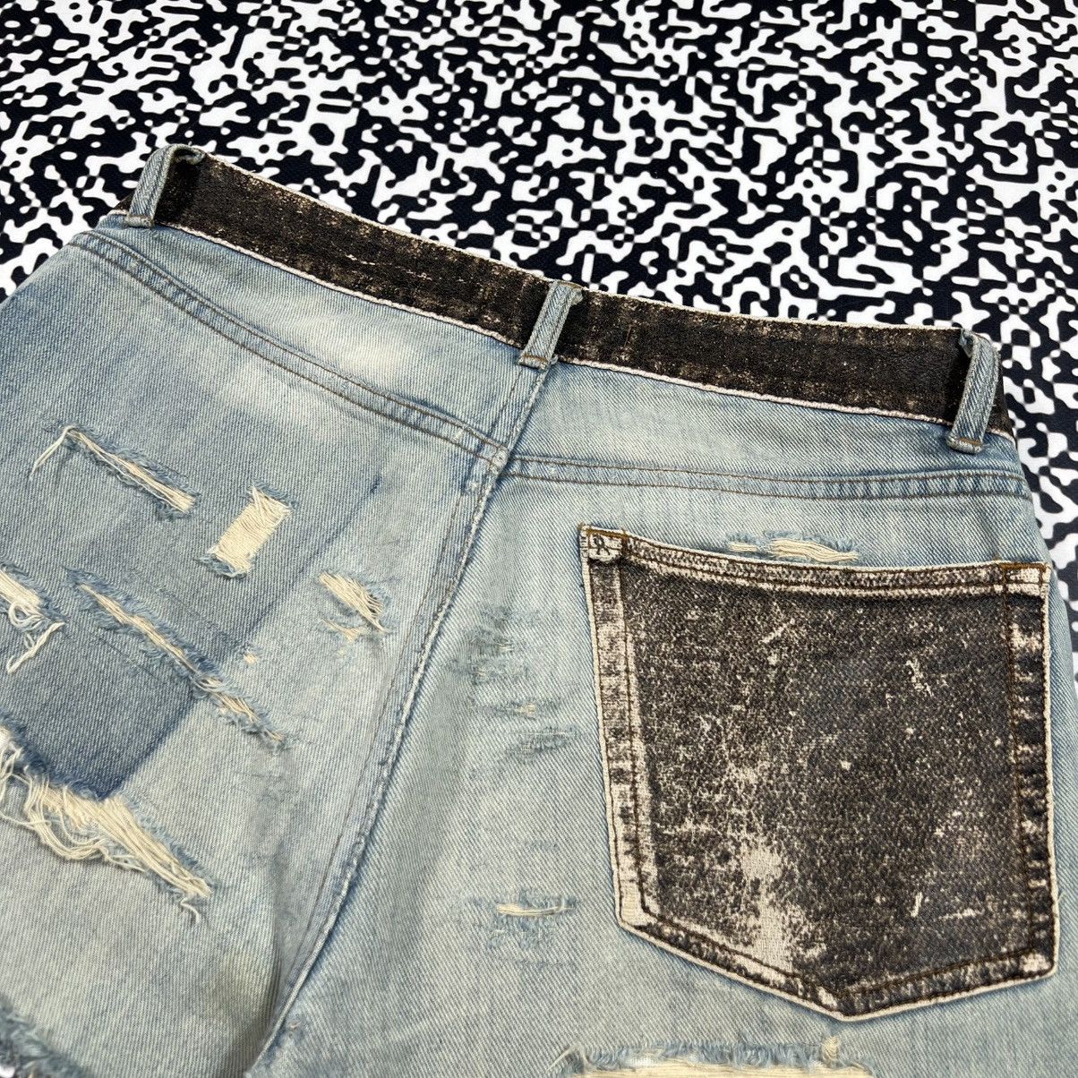 Japanese Brand Vintage Y2K Carte D’identine Japanese Distressed Shorts Size 30" / US 8 / IT 44 - 12 Thumbnail