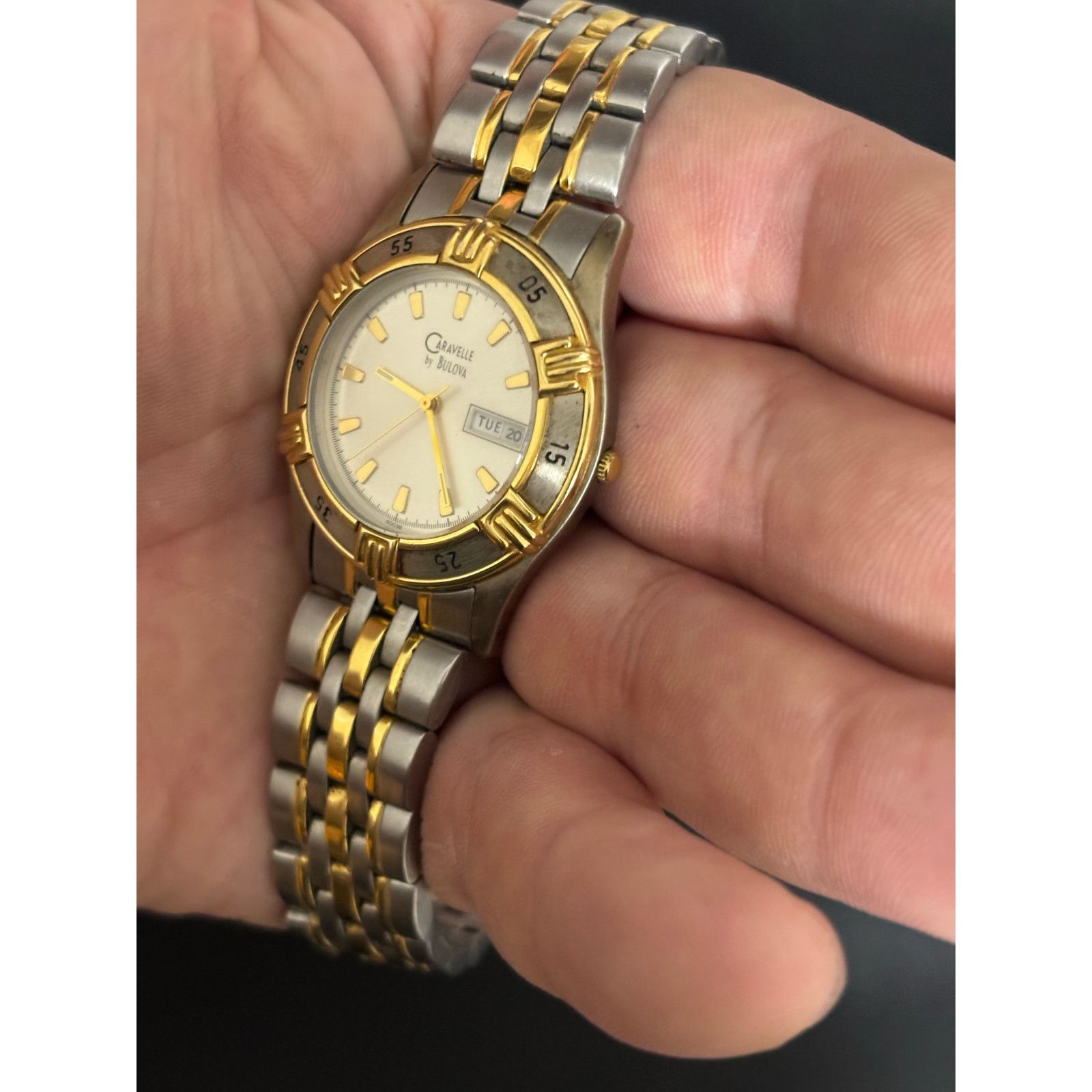 Caravelle by Bulova Vintage Caravelle By Bulova T8 2-Tone Men’s Watch. Size ONE SIZE - 7 Thumbnail