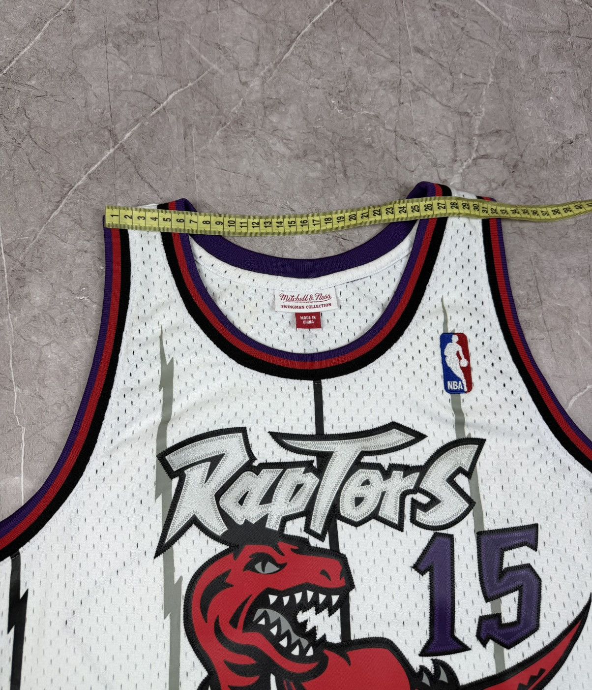 NBA Mitchell Ness Toronto Raptors 15 Carter White Jersey Shirt Size US L / EU 52-54 / 3 - 8 Thumbnail