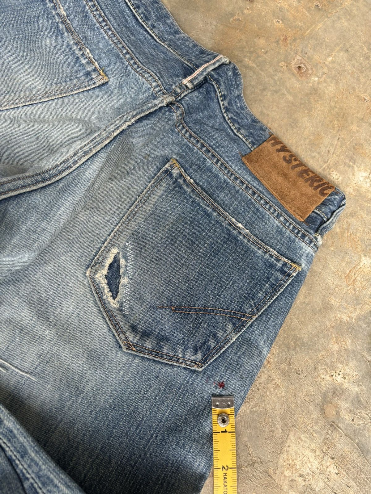 Hysteric Glamour Hysteric Glamour Distressed Selvedge Denim Size US 30 / EU 46 - 7 Thumbnail