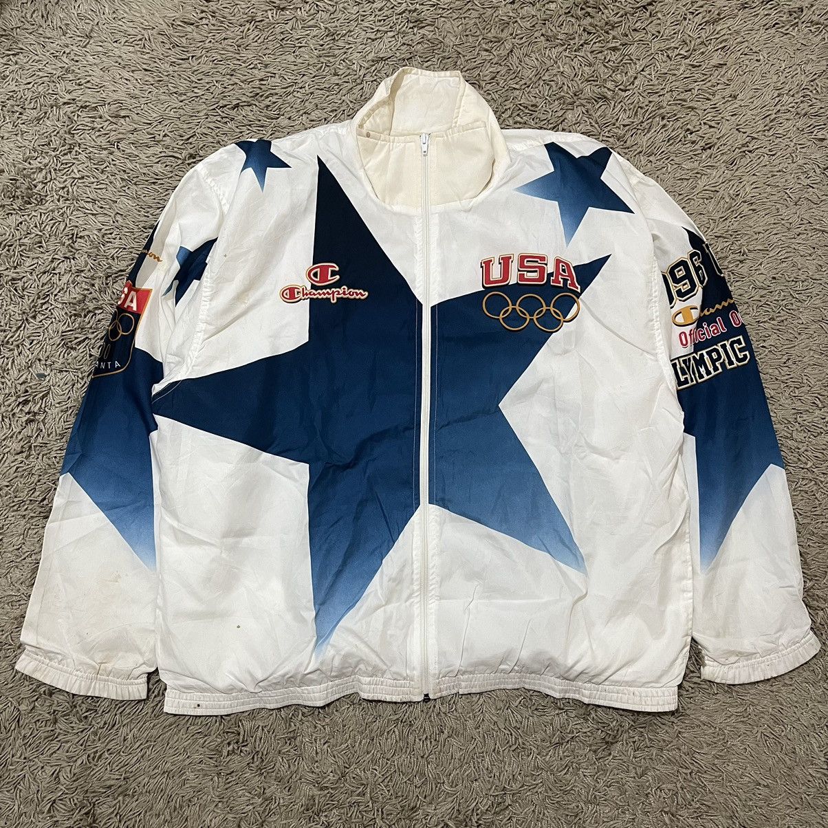 Champion Vintage Champion 1996 USA Olympics Windbreaker Size US XXL / EU 58 / 5 - 1 Thumbnail