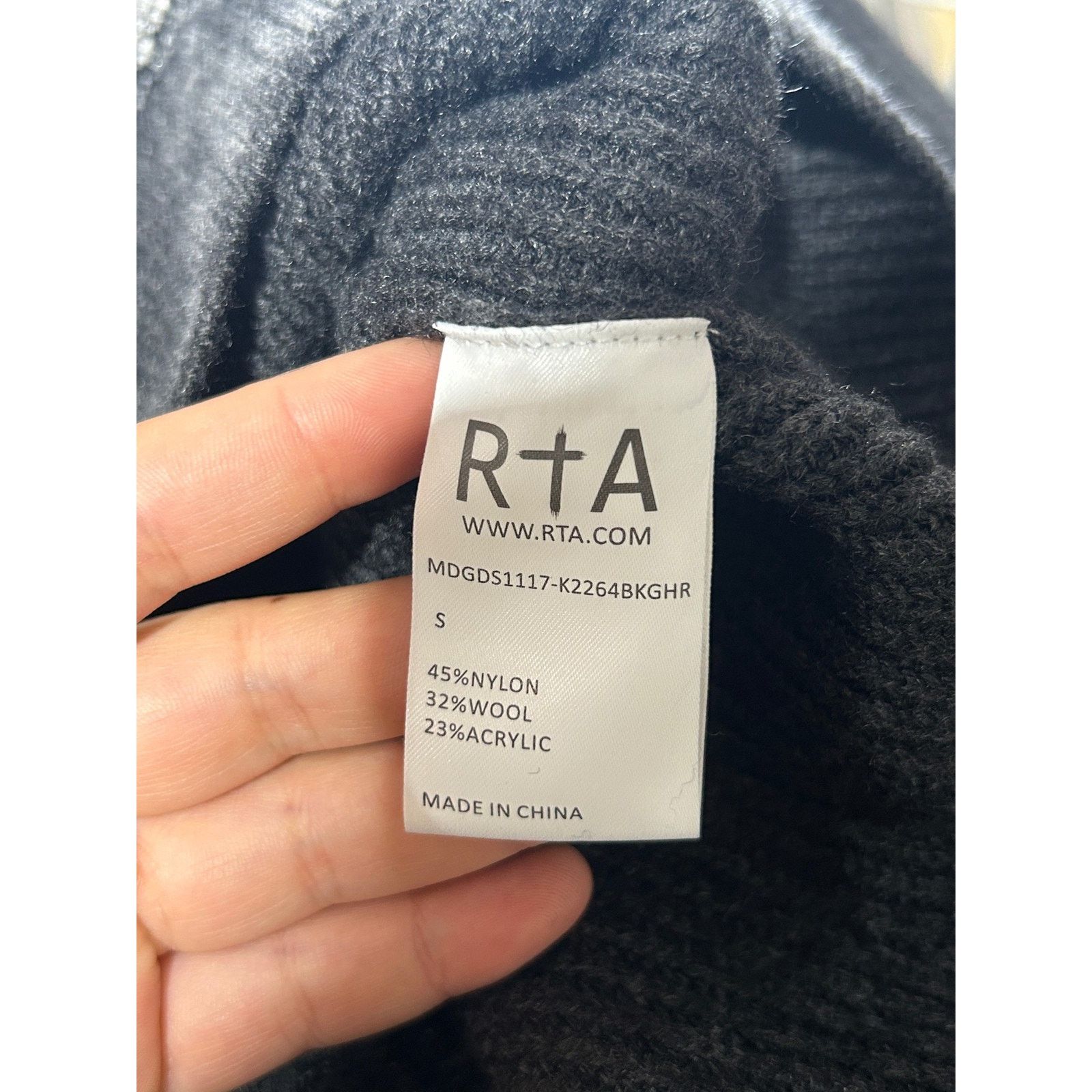 Rta RTA JASPER WASHED RELAXED FIT HOODIE SIZE SMALL PREOWNED Size US S / EU 44-46 / 1 - 5 Thumbnail