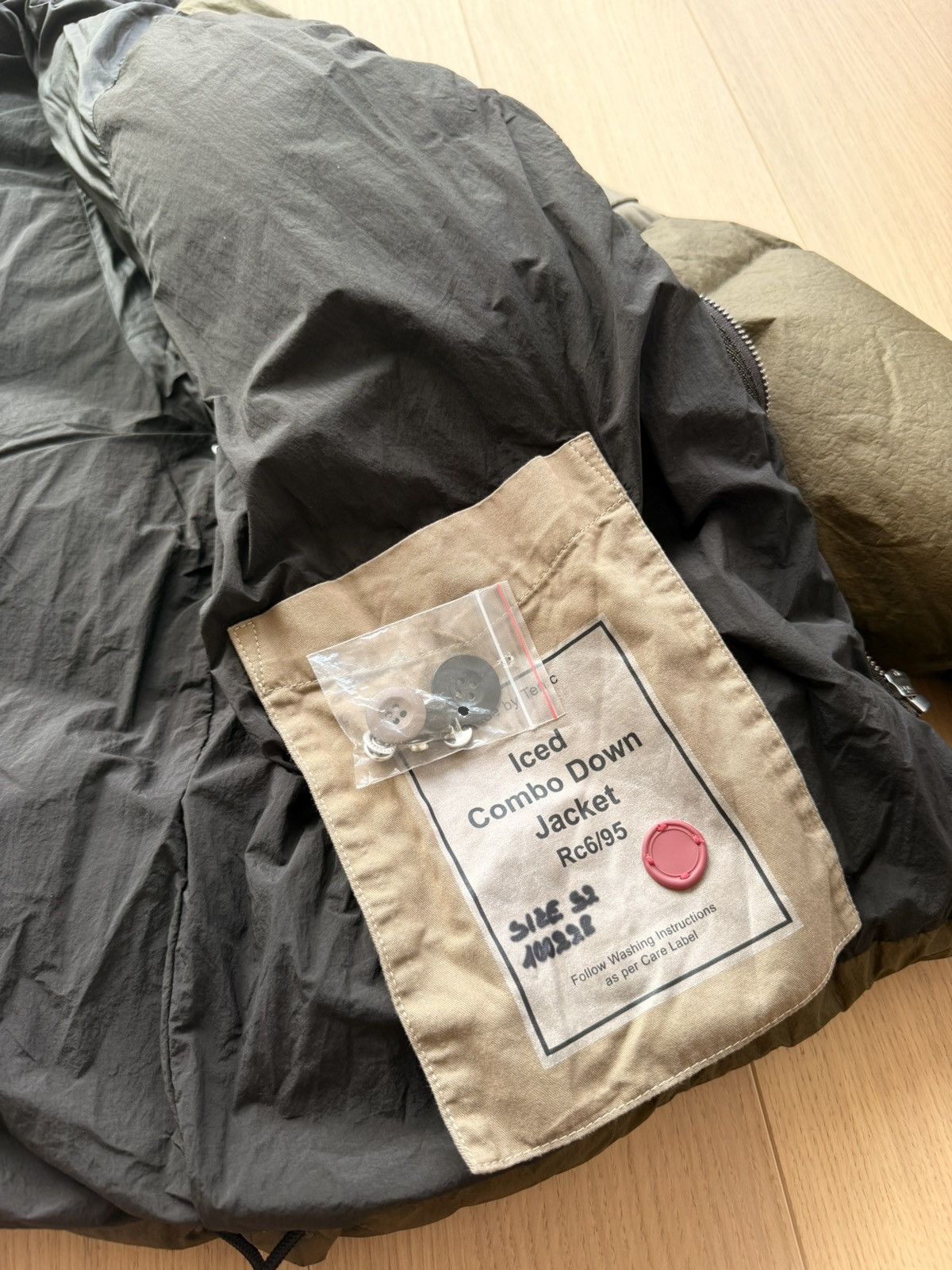 Ten C Ten C Iced Combo Down Jacket Olive 52/XL Size US XL / EU 56 / 4 - 16 Thumbnail