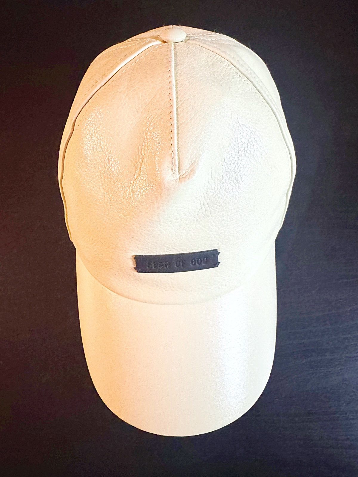 Fear of God Fear of God Leather Textured Baseball Cap Size 40 - 4 Thumbnail