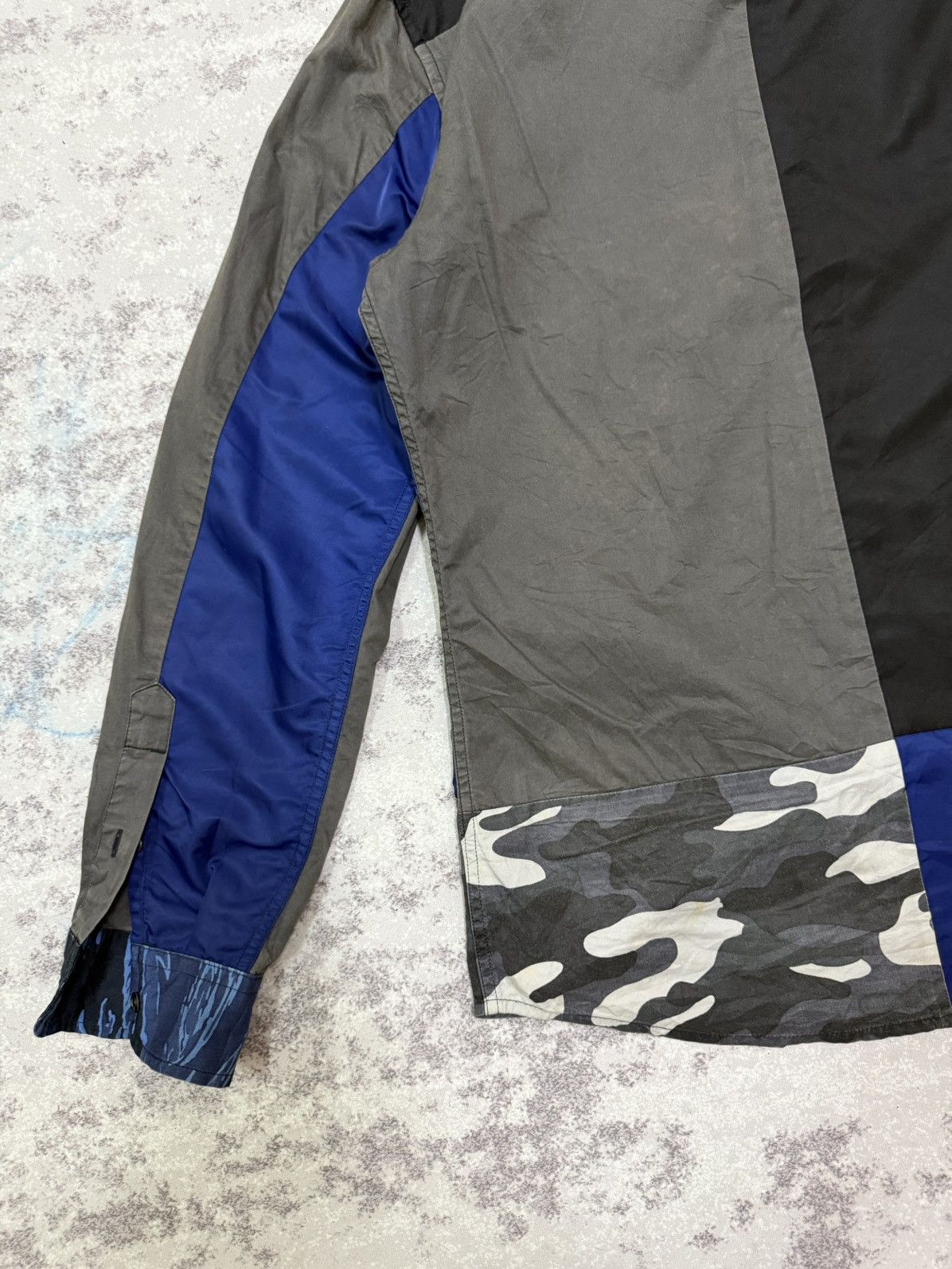 Diesel DIESEL PATCHWORK CAMO DESIGN STYLE BUTTON UP SHIRT Size US M / EU 48-50 / 2 - 16 Thumbnail