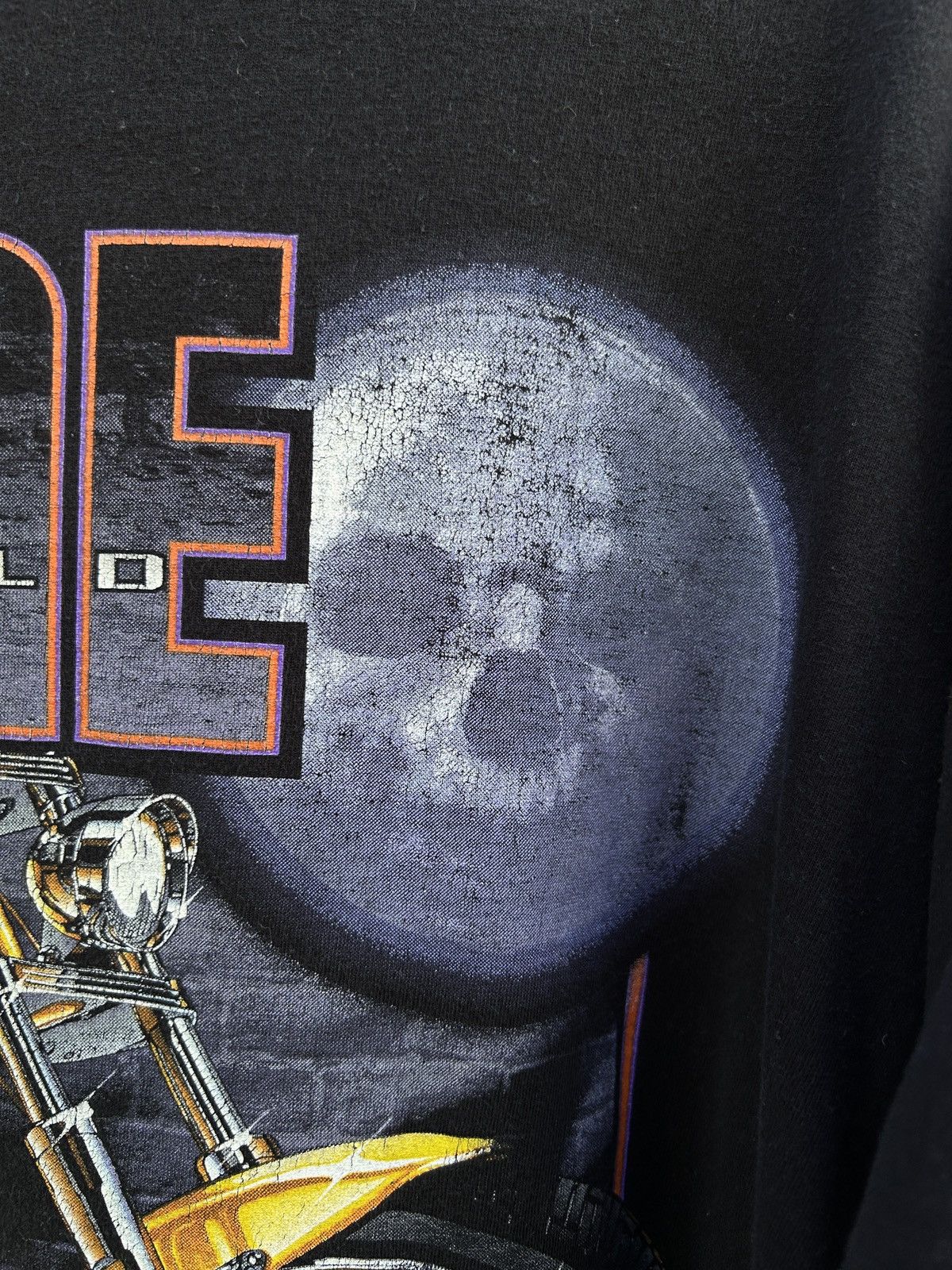 Vintage 90s Stone Cold Motorcycle Fabrication Graphic Design T-Shirt Size US L / EU 52-54 / 3 - 3 Thumbnail
