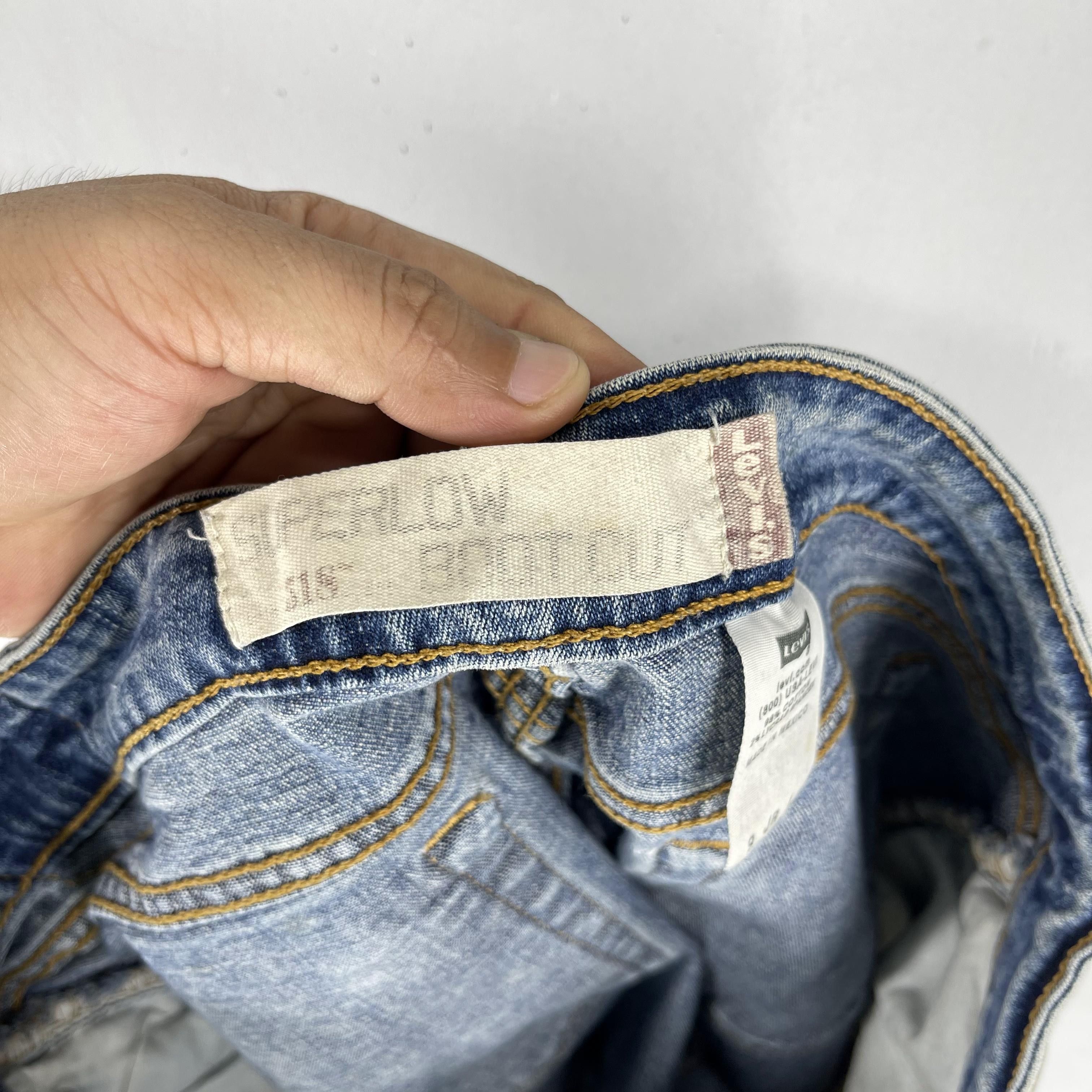 Levi's W31 Vintage Distressed Levis 518 Thigh Ripped Cutoff Denim Size 31" - 5 Thumbnail