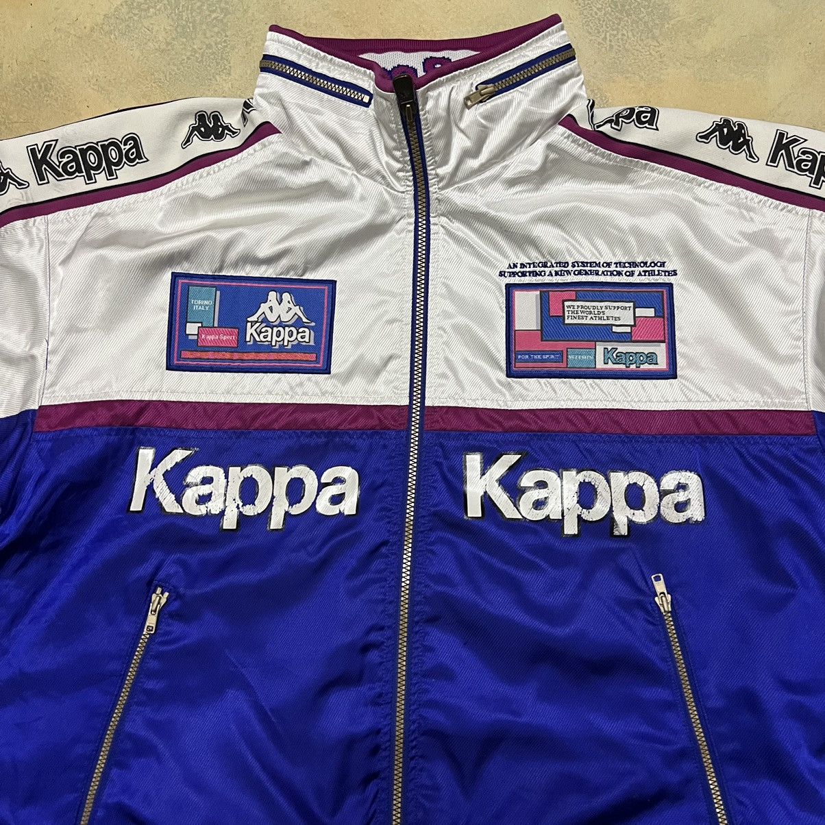 Kappa Vintage Kappa Side Tape Big Logo Zipper Sweater Size US L / EU 52-54 / 3 - 6 Thumbnail