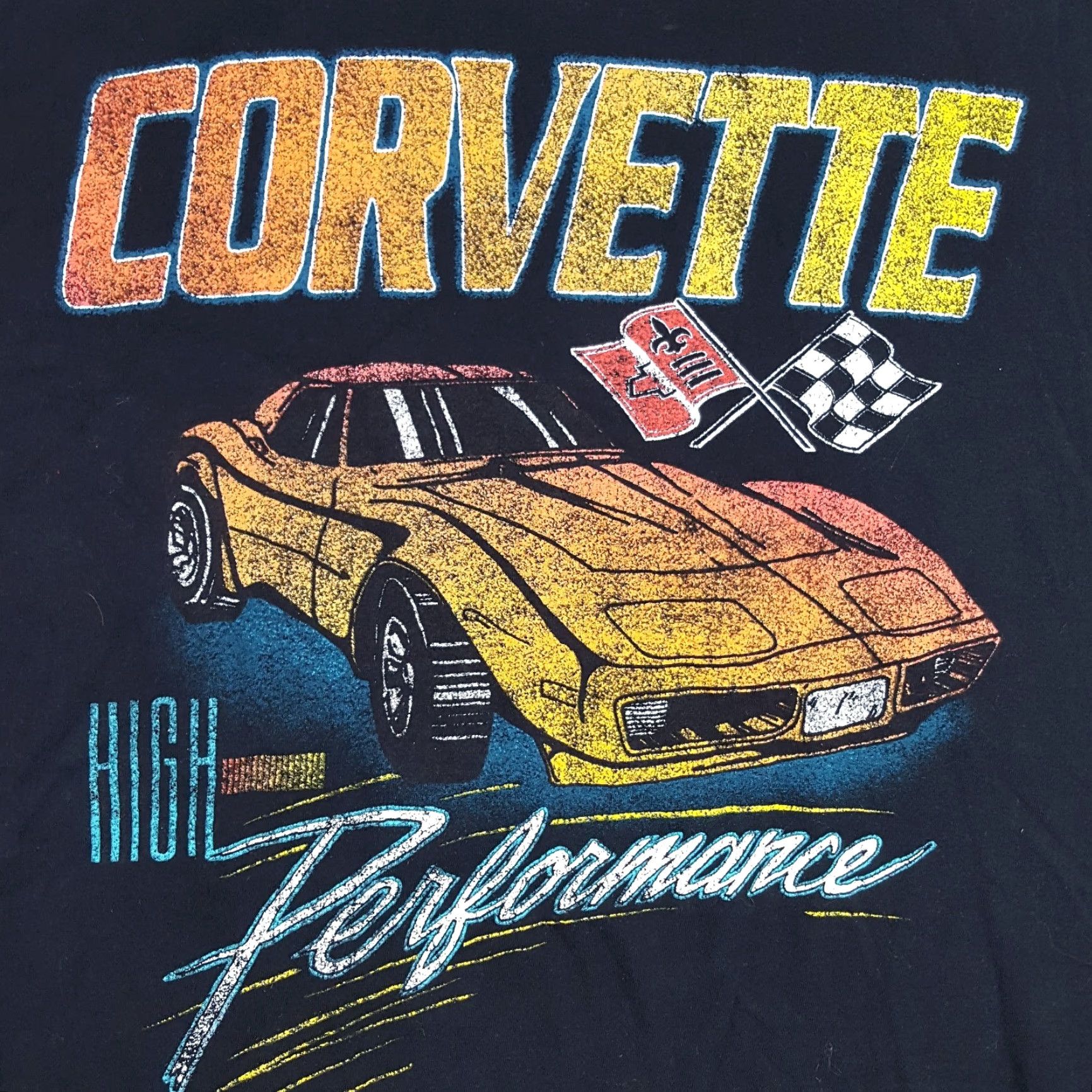 Etro VINTAGE GM Corvette Performance Race T-Shirt Men's Large Black 90s Auto NASCAR Racing Size US L / EU 52-54 / 3 - 3 Thumbnail