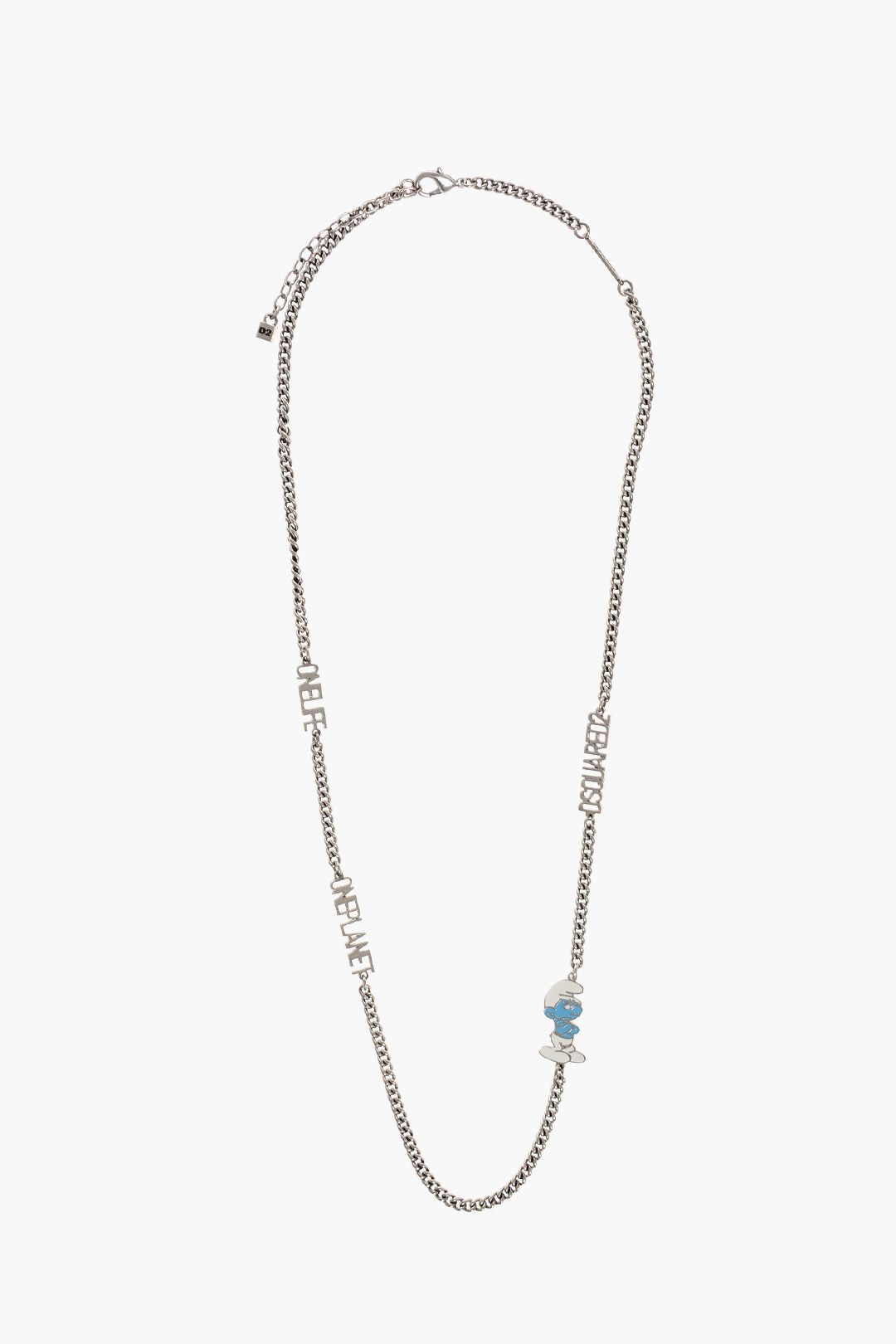 Dsquared2 Metal Logo-Chain Necklace SMURFS Size ONE SIZE - 1 Thumbnail