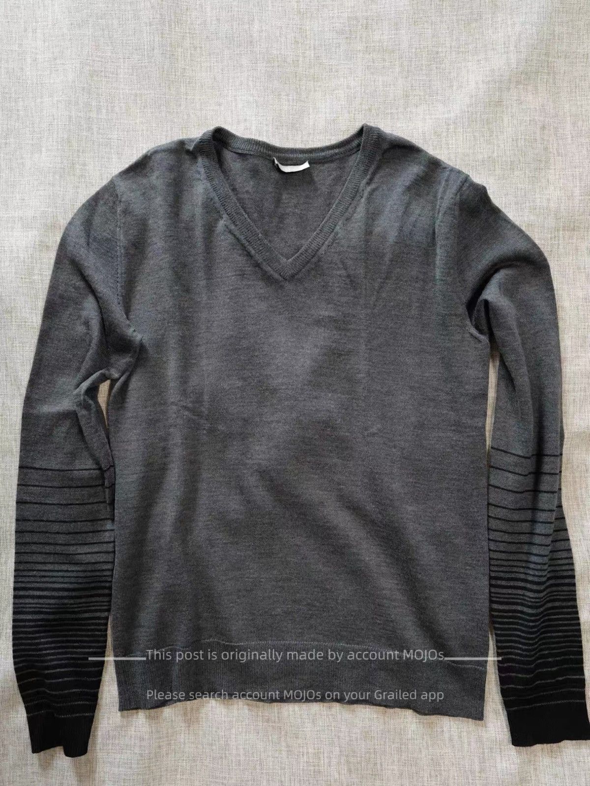 Dior × Hedi Slimane Dior Homme 2004 Black/Grey Cardigan | Grailed
