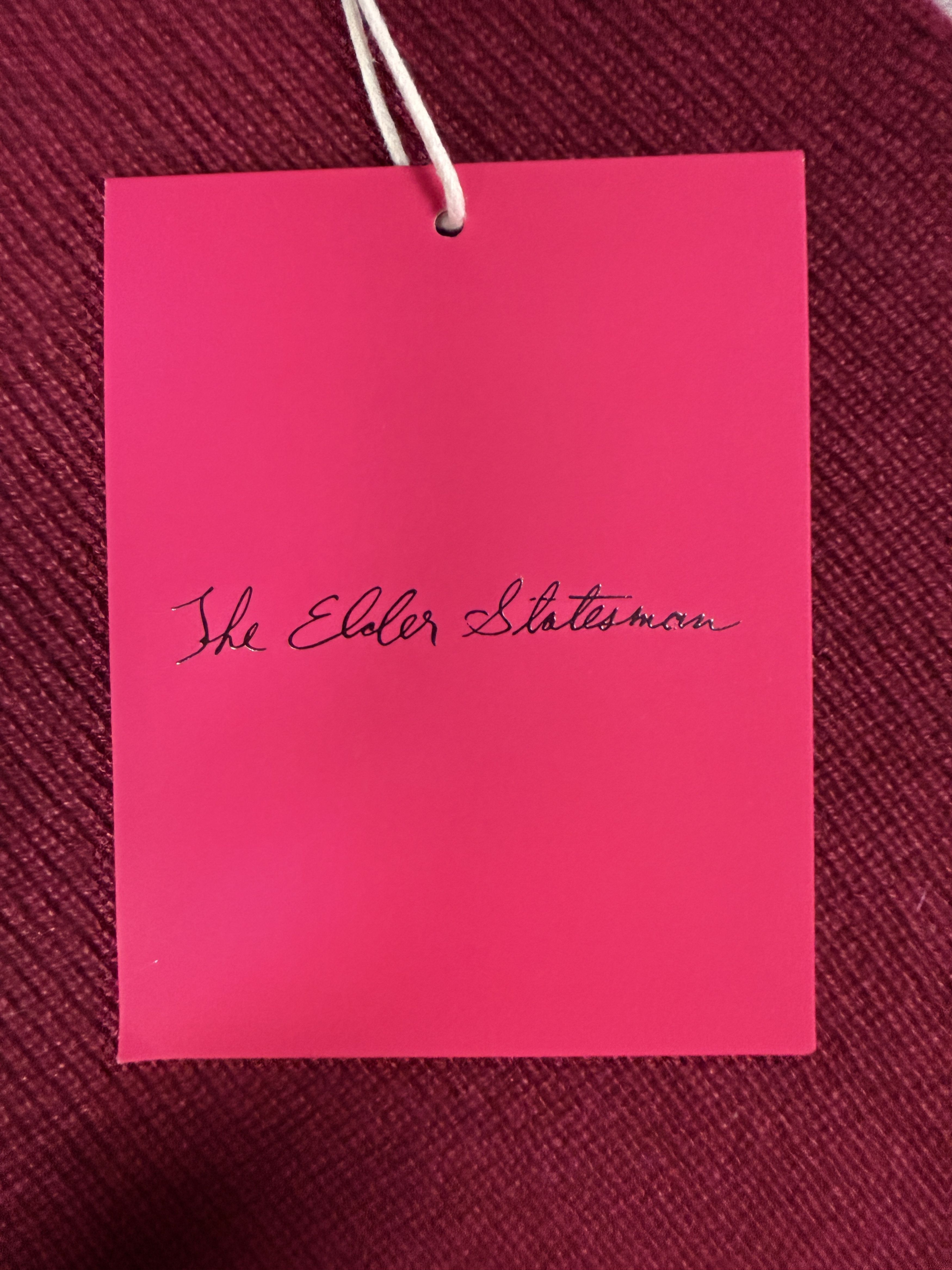 The Elder Statesman $395 The Elder Statesman Delicash Merlot Tank Top Size L / US 10 / IT 46 - 8 Thumbnail