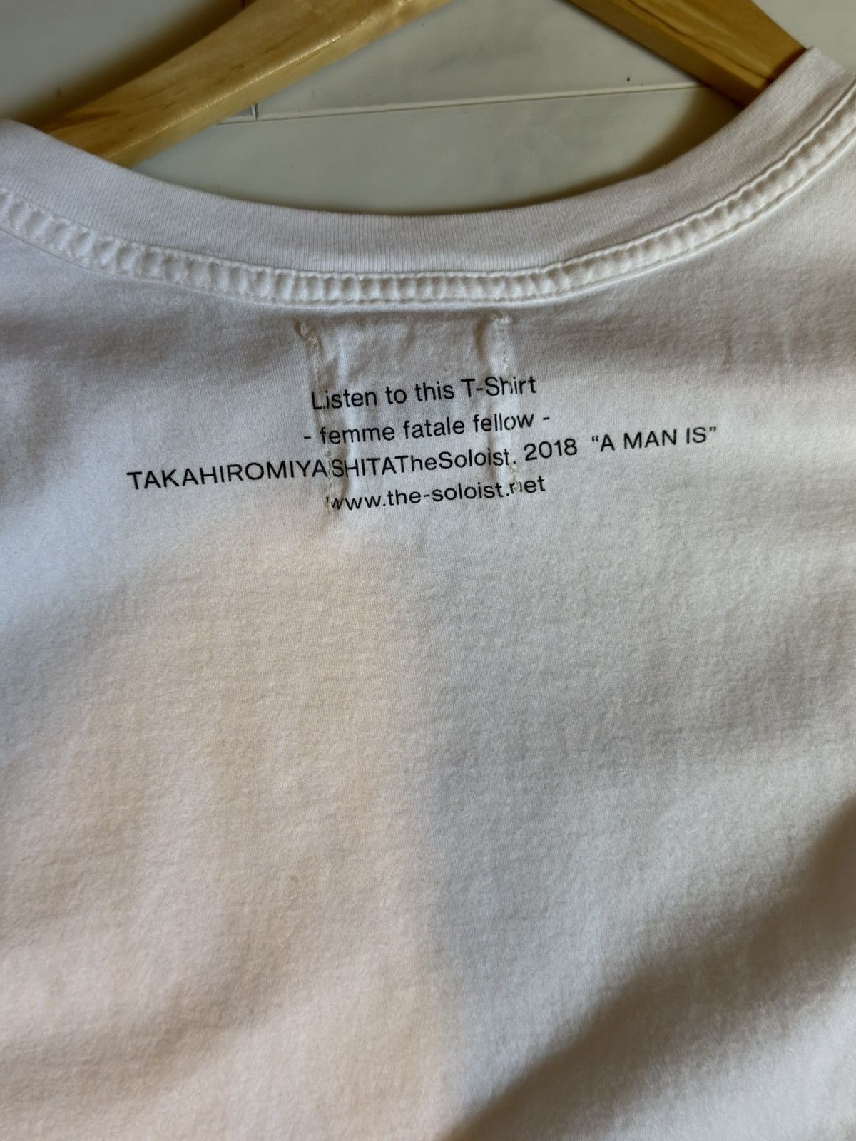 Takahiromiyashita The Soloist. 2018 “A Man Is” Tee Size US L / EU 52-54 / 3 - 3 Thumbnail