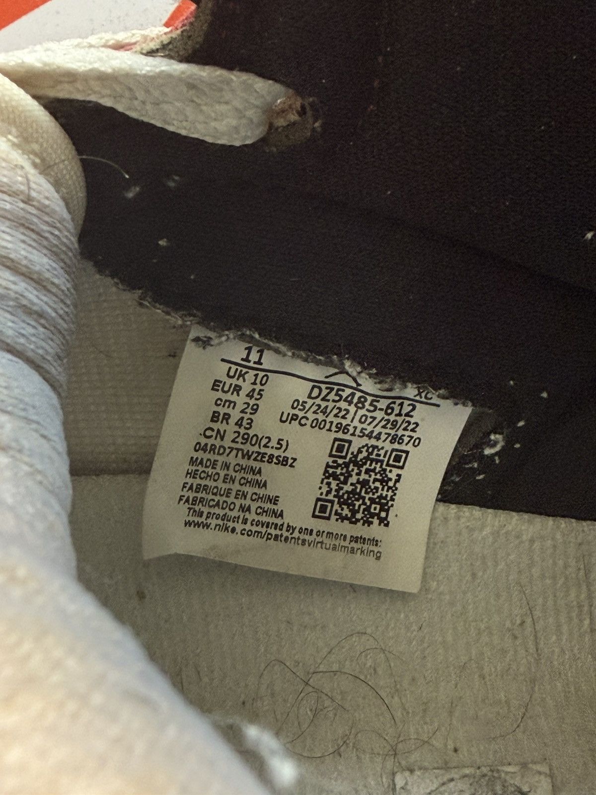 Jordan Brand Jordan 1 “Lost & Found” Chicago Size US 11 / EU 44 - 5 Thumbnail