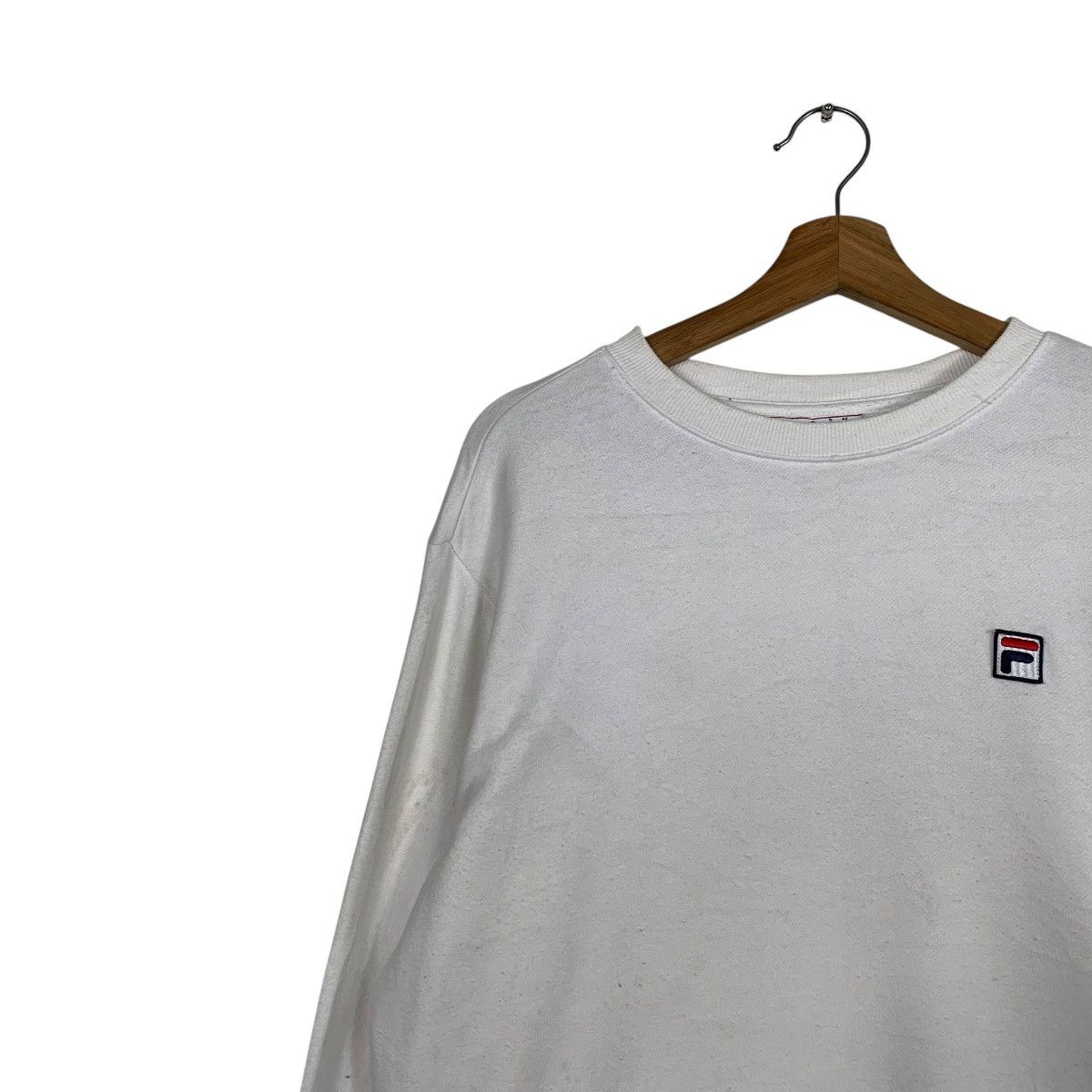 Fila Fila Small Logo White Crewneck Sweatshirt Size US M / EU 48-50 / 2 - 6 Thumbnail