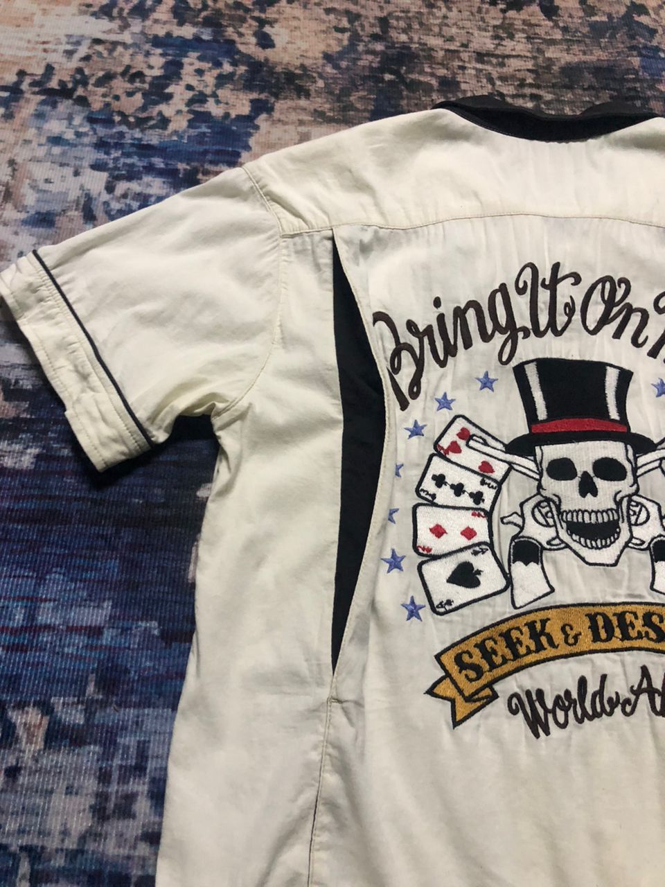 Japanese Brand World Wide Love Seek & Destroy Embroidered Print Rare Size US M / EU 48-50 / 2 - 6 Thumbnail