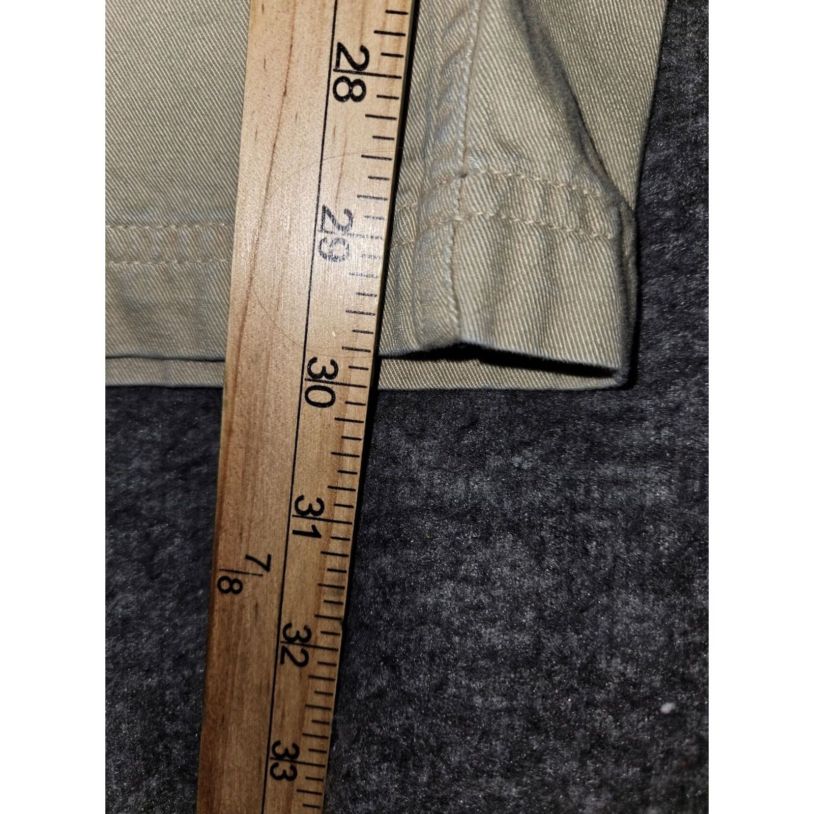 Polo Ralph Lauren VINTAGE Polo Ralph Lauren Pants Womens 20 Khaki Beige Relaxed Fit Cotton Chino Casual Workwear Pockets Logo 30in Inseam Mens Womens Girls Boys Size 42" / US 20 - 5 Thumbnail