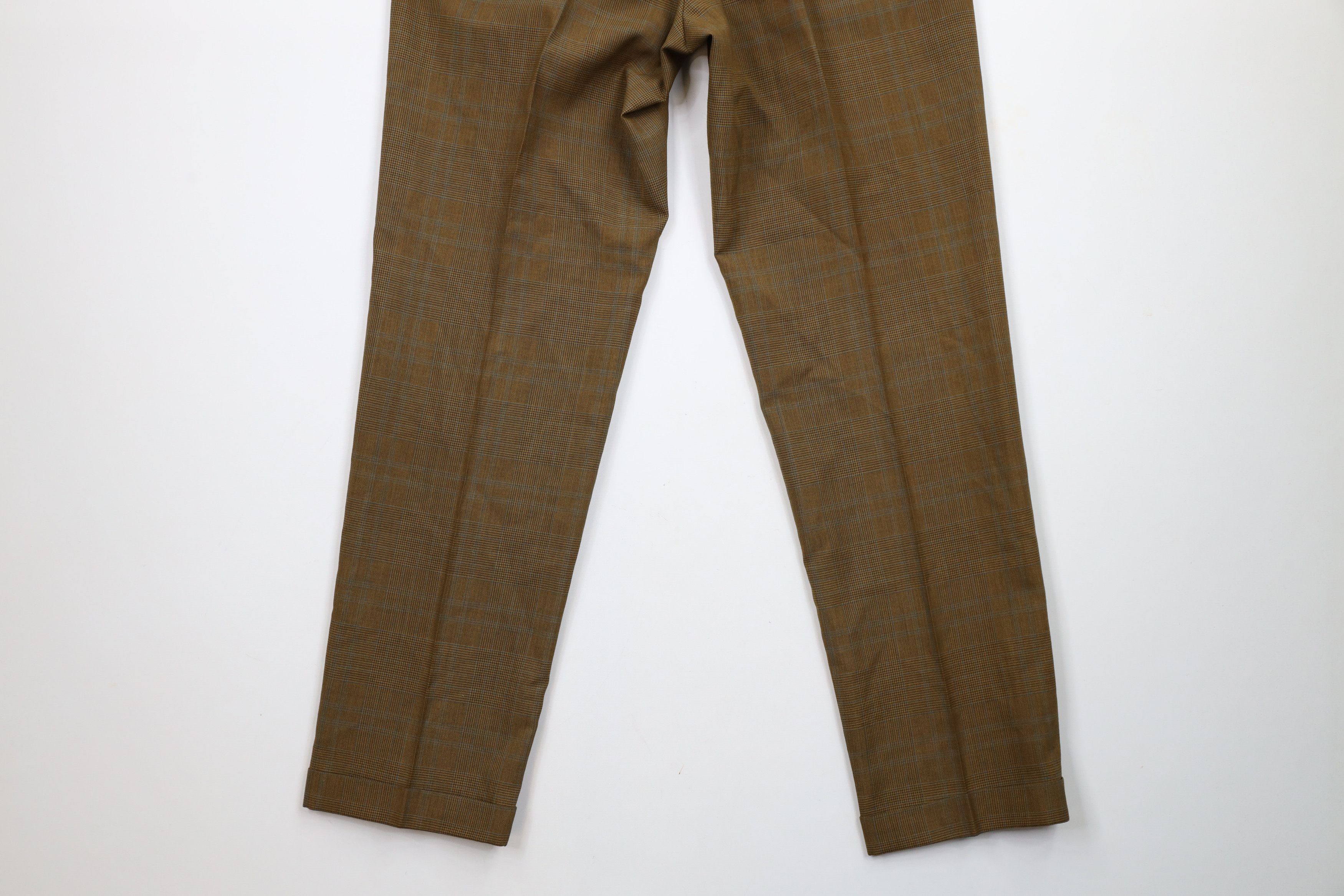 Vintage Vintage 70s Streetwear Flat Front Chino Pants Plaid USA Size US 32 / EU 48 - 12 Thumbnail