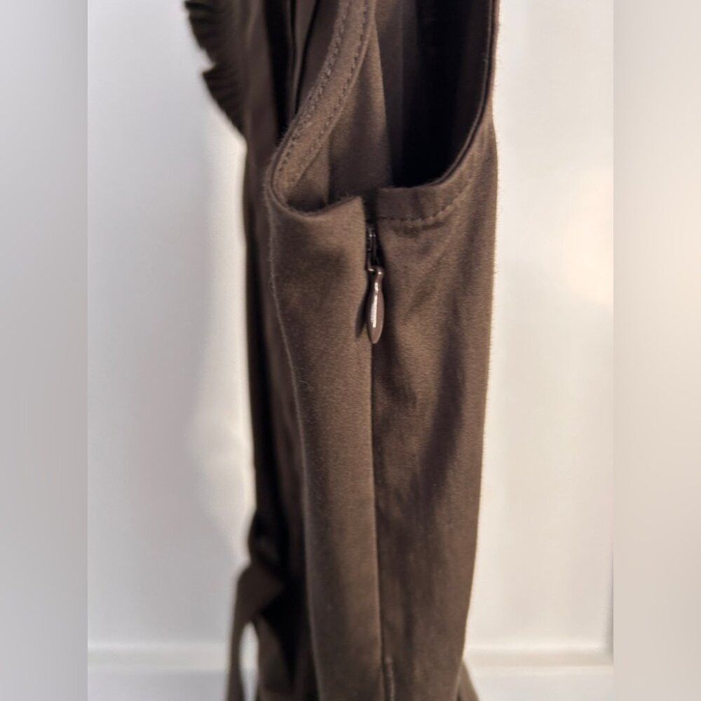 Other Max and Cleo Dark Brown Dress with Ruffle and Pleat Detaili Size S / US 4 / IT 40 - 8 Thumbnail