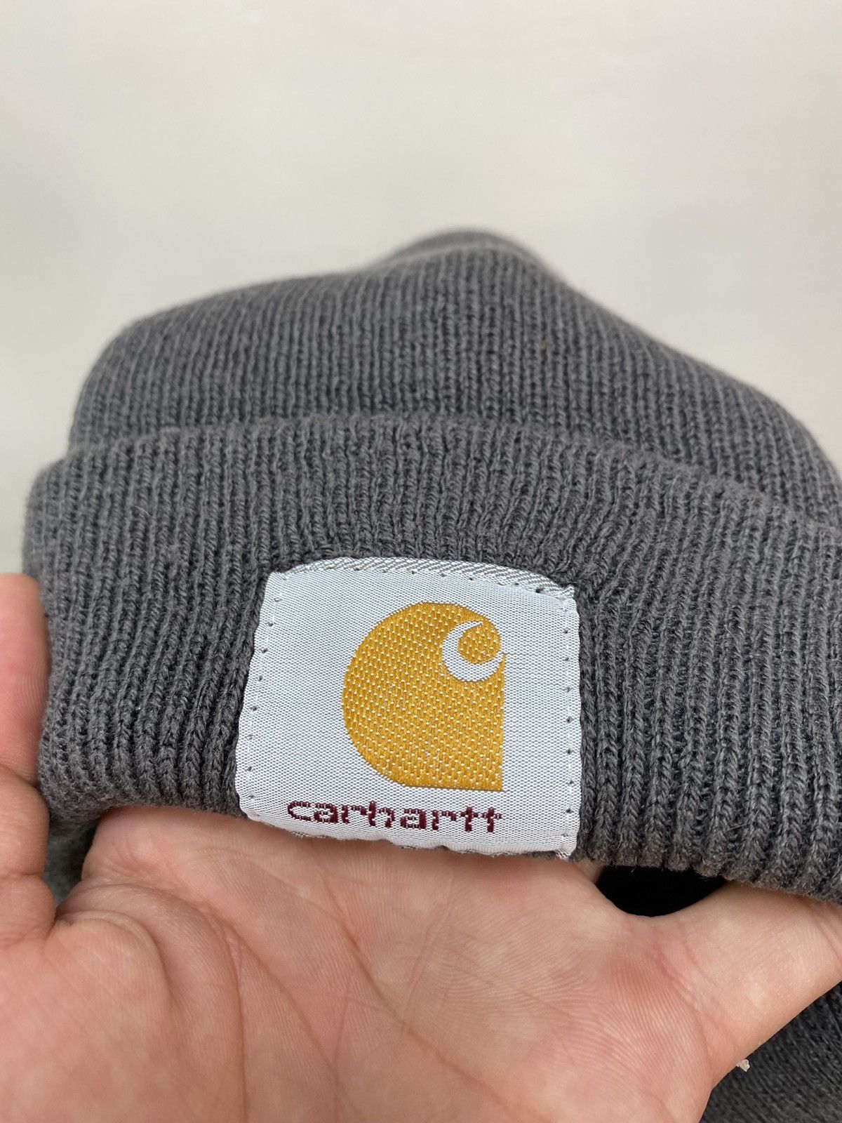 Carhartt Carhartt Beanie Hat Cap Tan Brown Workwear Skater Knit Cuff Size ONE SIZE - 8 Thumbnail