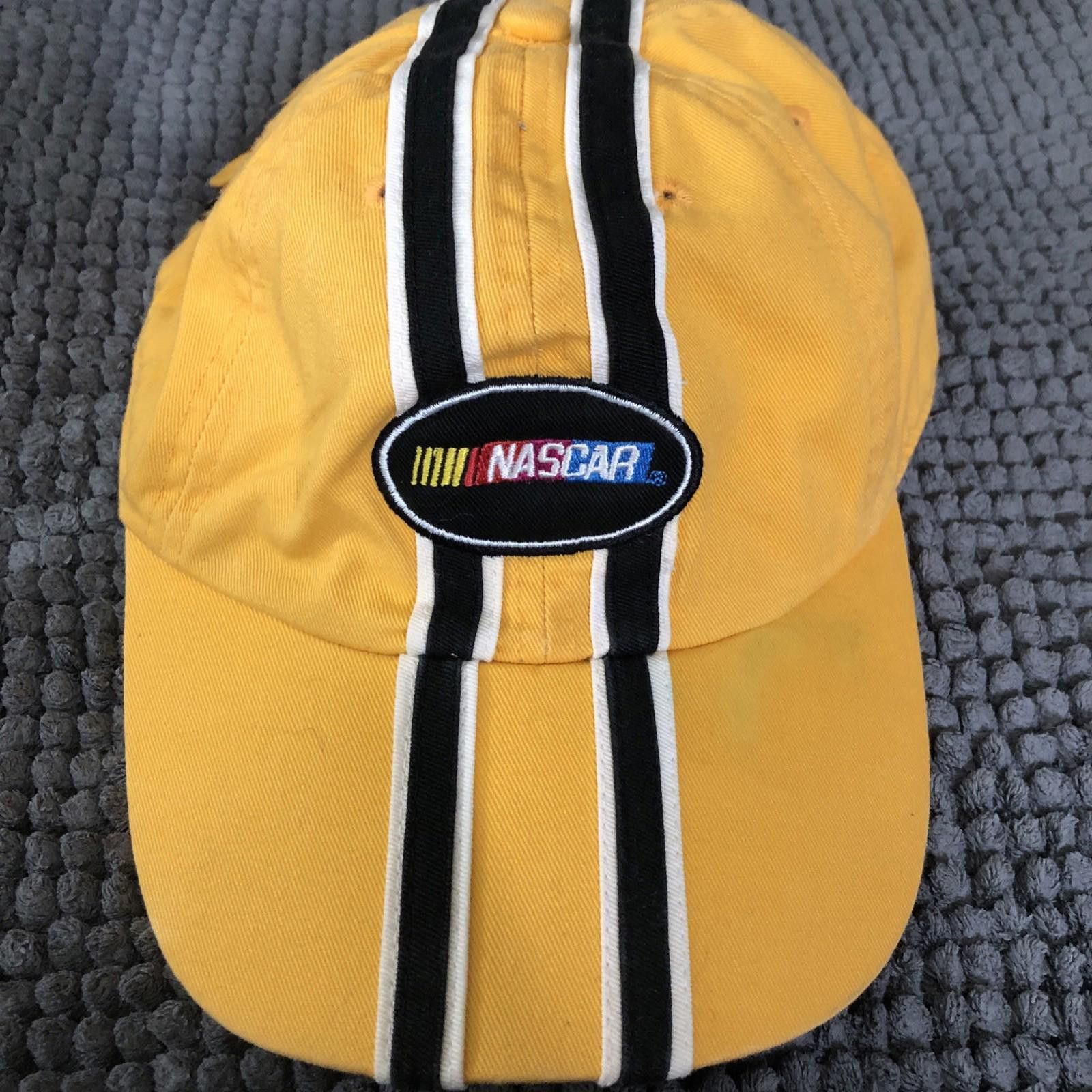 Designer Kudzu Nascar Mens Yellow Hat Cap Adjustable Strap Back OS Size ONE SIZE - 1 Thumbnail