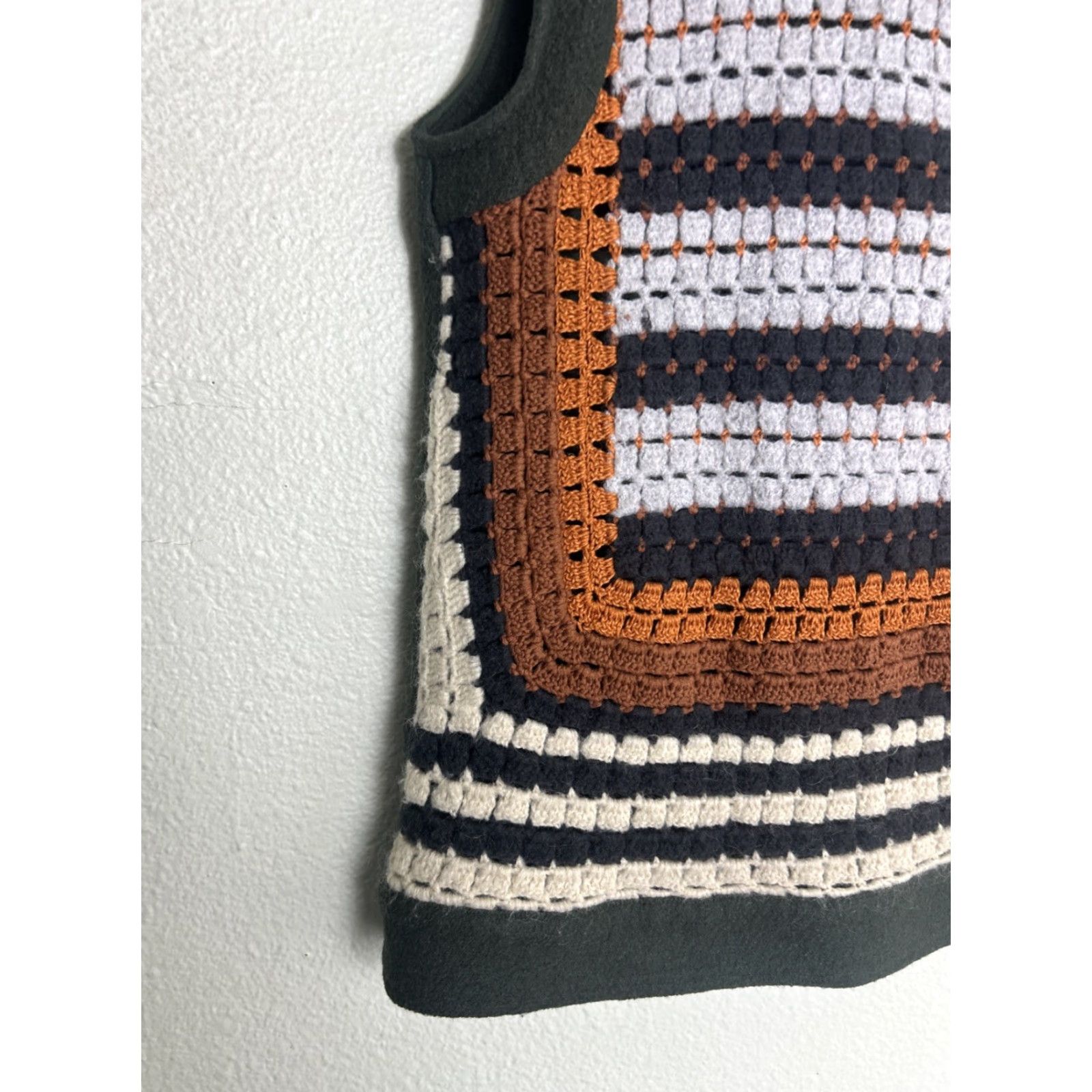 Anthropologie Anthropologie Elevenses Vest Crochet Wool Mohair Blend XS Green Vest Womens Size XS / US 0-2 / IT 36-38 - 7 Thumbnail