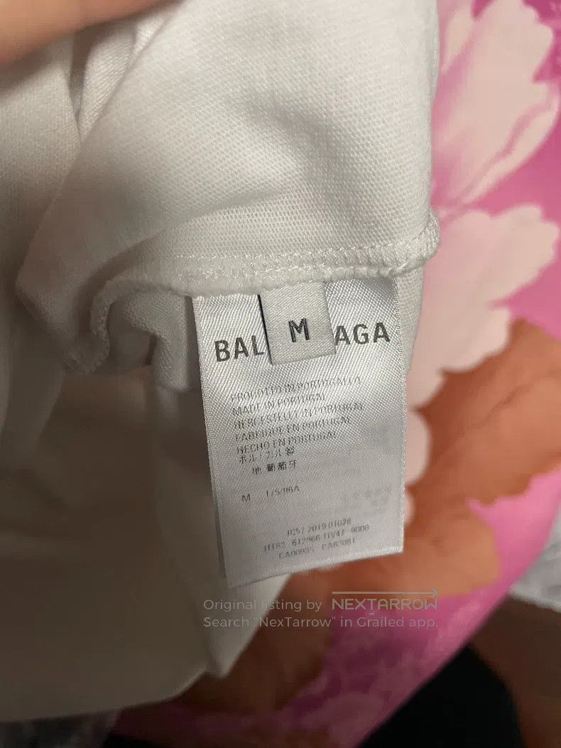 Balenciaga Balenciaga Short-sleeved band T-shirt, white Size US M / EU 48-50 / 2 - 5 Thumbnail