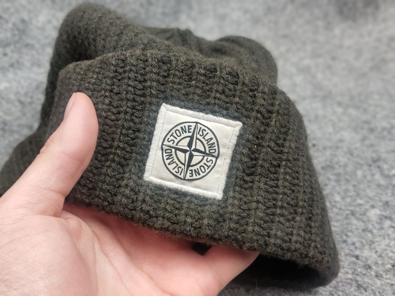 Vintage Stone Island patch program authentic ribbed wool beanie Hat Size ONE SIZE - 9 Thumbnail
