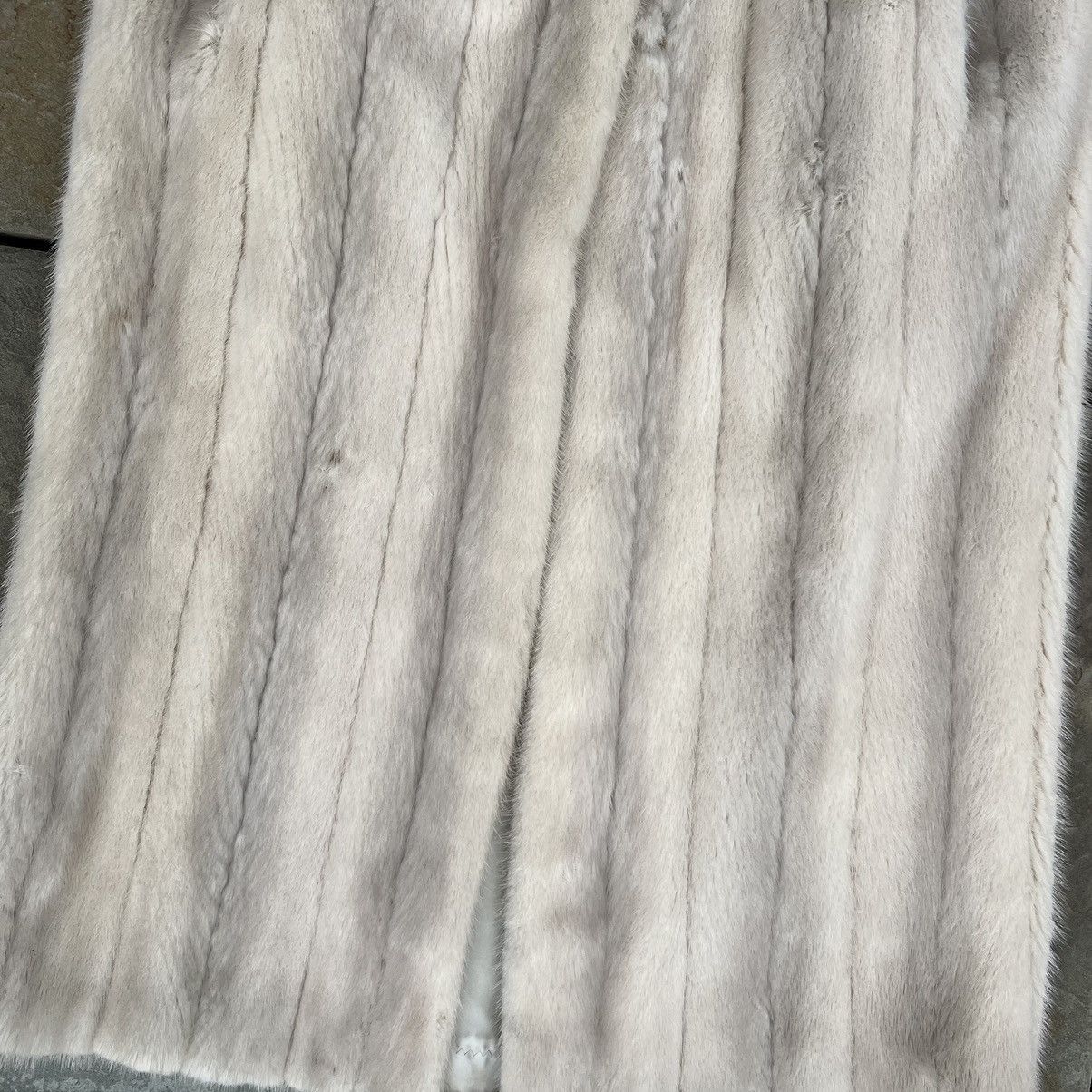 Vintage Vintage 80s Pastel Cream Mink Full Length Fur Coat Size M / US 6-8 / IT 42-44 - 4 Thumbnail