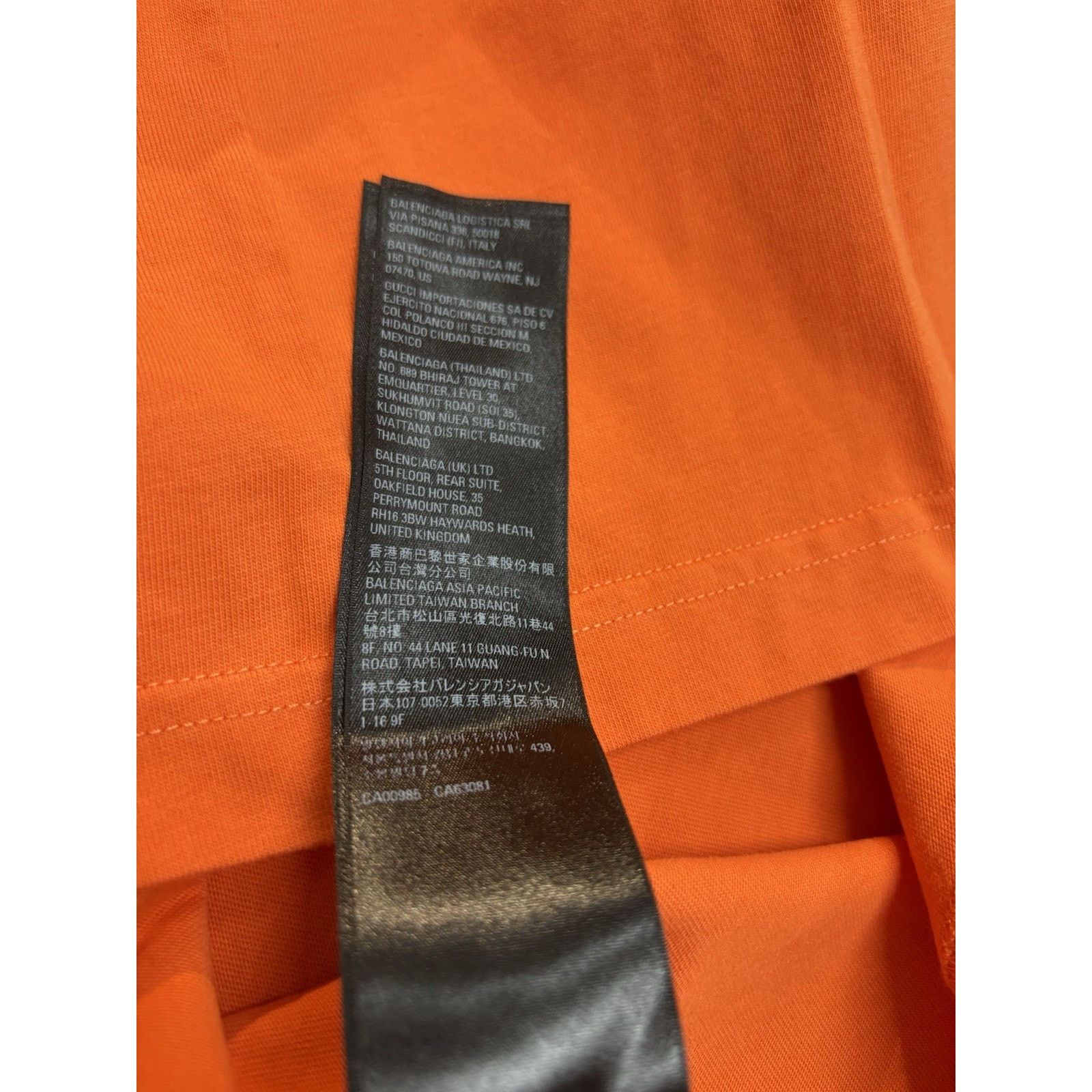 Balenciaga Balenciaga Casual T-Shirt ' Fluorescent Orange ' | NEW! Size US XXS / EU 40 - 18 Thumbnail