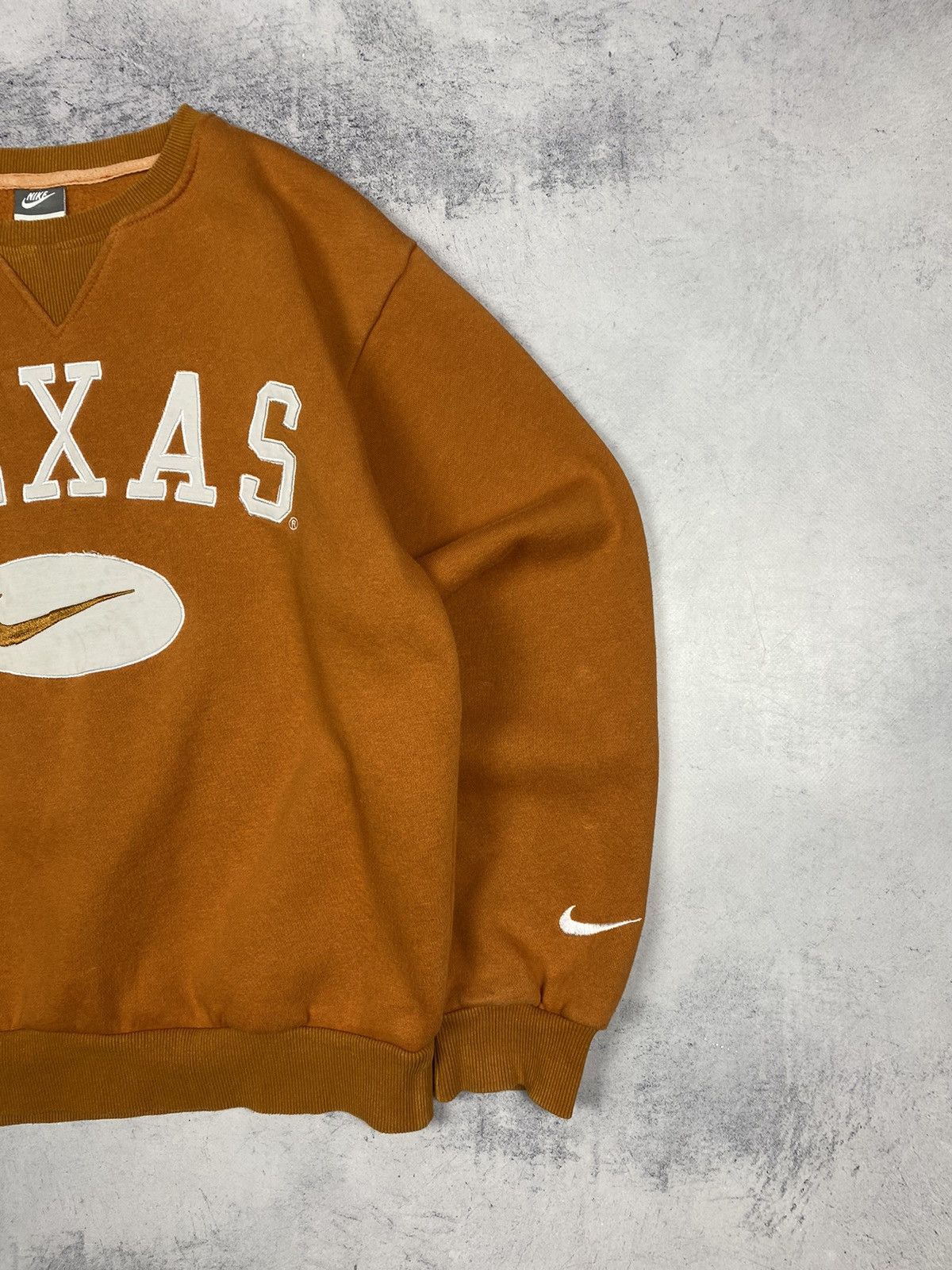 Nike Nike Texas Center Swoosh Sweatshirt Vintage 90s Orange Size US S / EU 44-46 / 1 - 4 Thumbnail