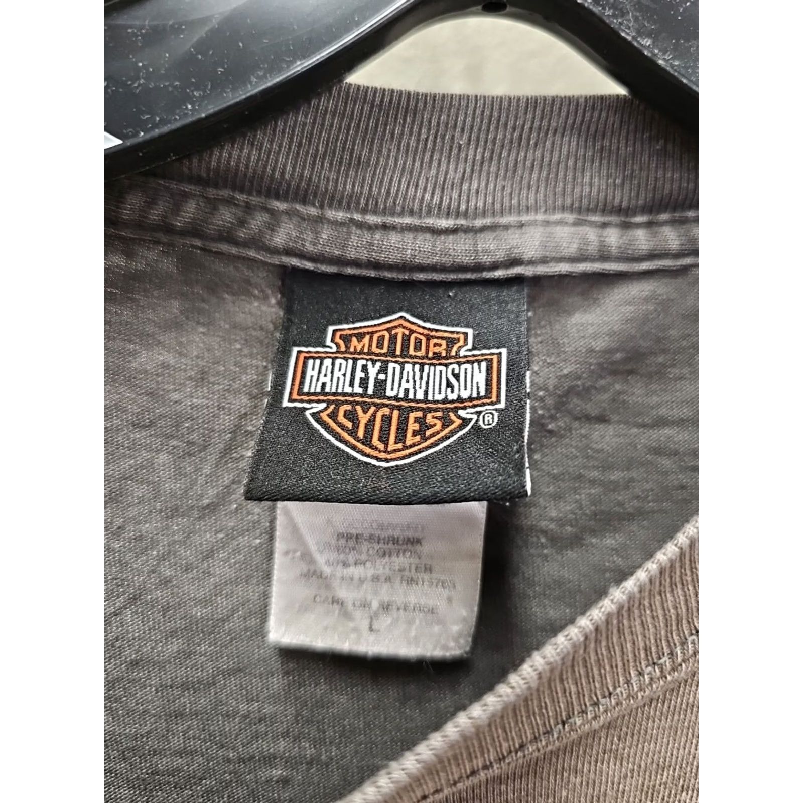 Harley Davidson VINTAGE Harley-Davidson Shirt Mens L Gray Graphic Print 90s Biker Grunge Rock T-Shirt Size US L / EU 52-54 / 3 - 2 Thumbnail