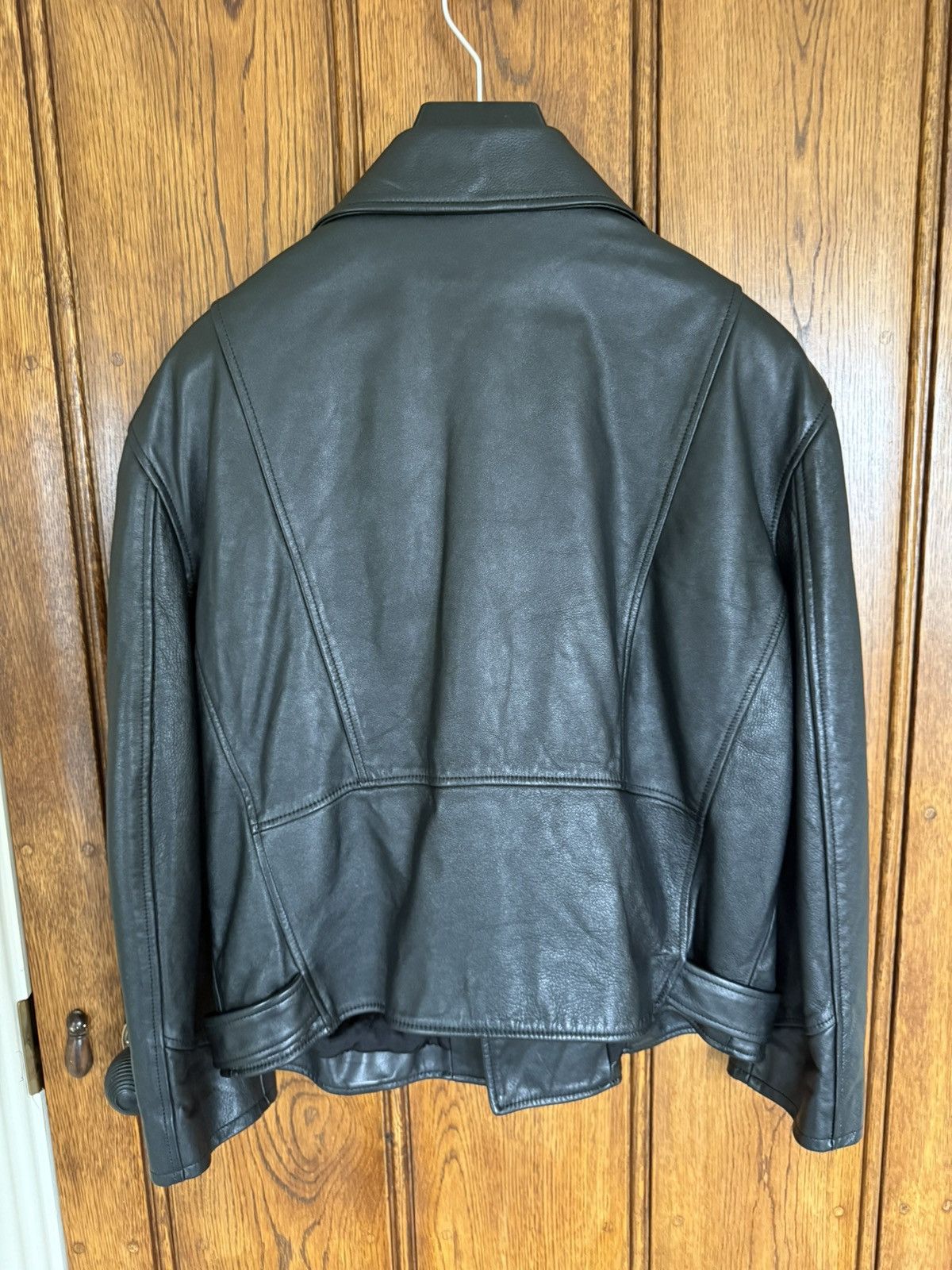 Celine $6.5k Celine Triomphe logo biker leather jacket Hedi Slimane Size US S / EU 44-46 / 1 - 15 Thumbnail