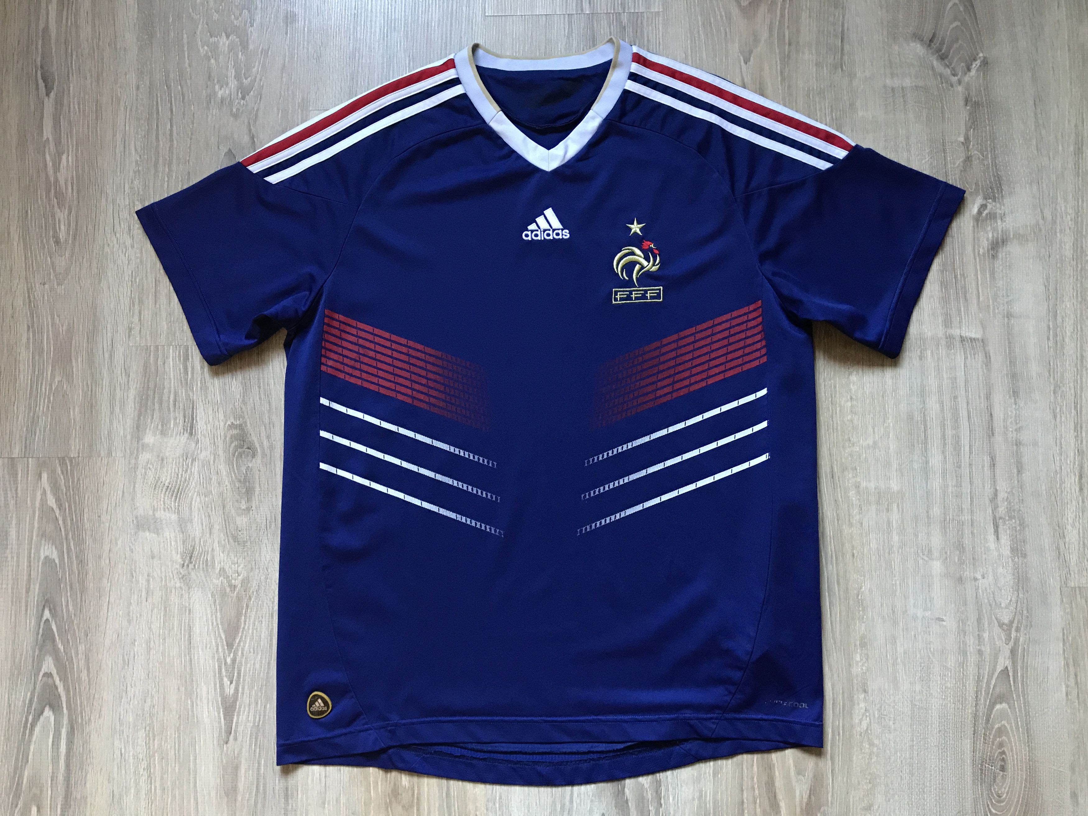 Adidas Vintage Adidas France Home Football Jersey 2009-2010 Size US S / EU 44-46 / 1 - 1 Thumbnail