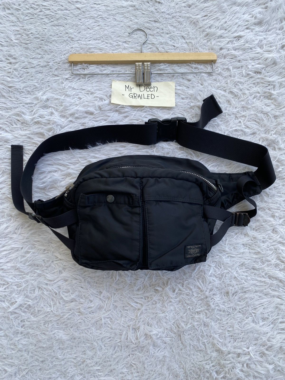 Porter Rare Yoshida PORTER Tanker Nylon Black Waist Bag Size ONE SIZE - 1 Thumbnail