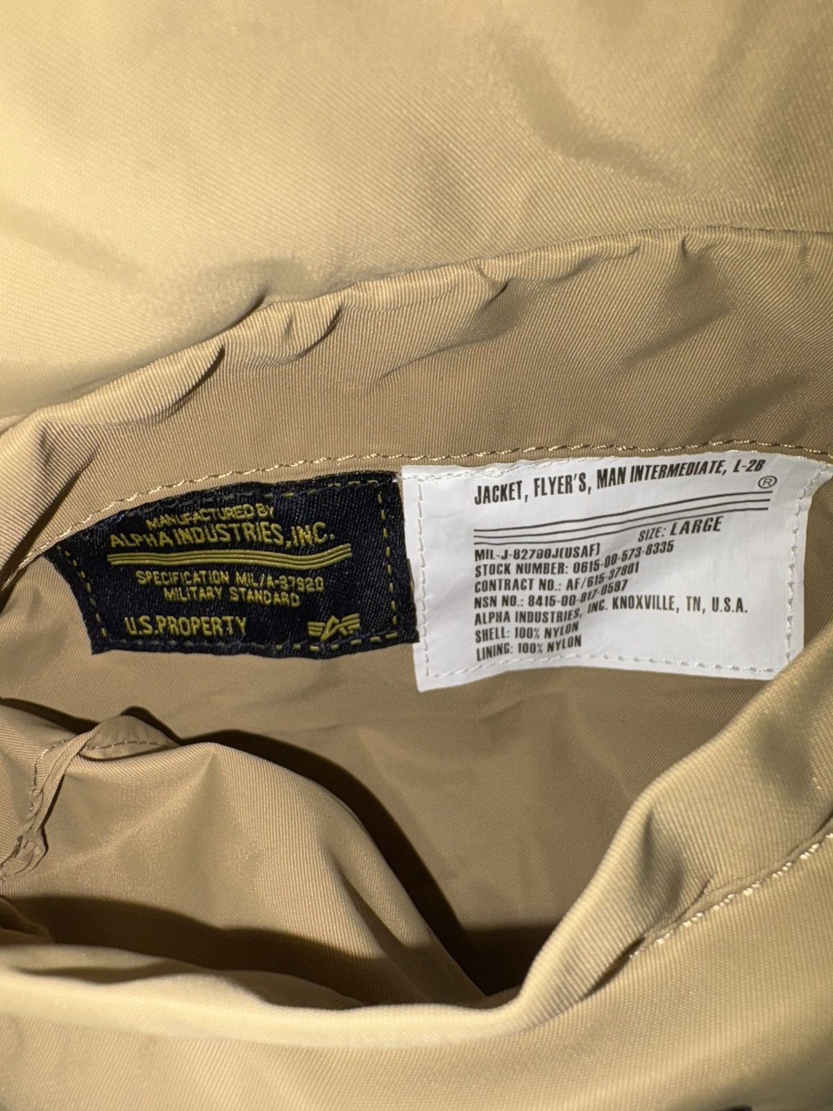 Alpha Industries Alpha Industries Flight Jacket L-2B Pilot Bomber Coat Grail Size US L / EU 52-54 / 3 - 6 Thumbnail
