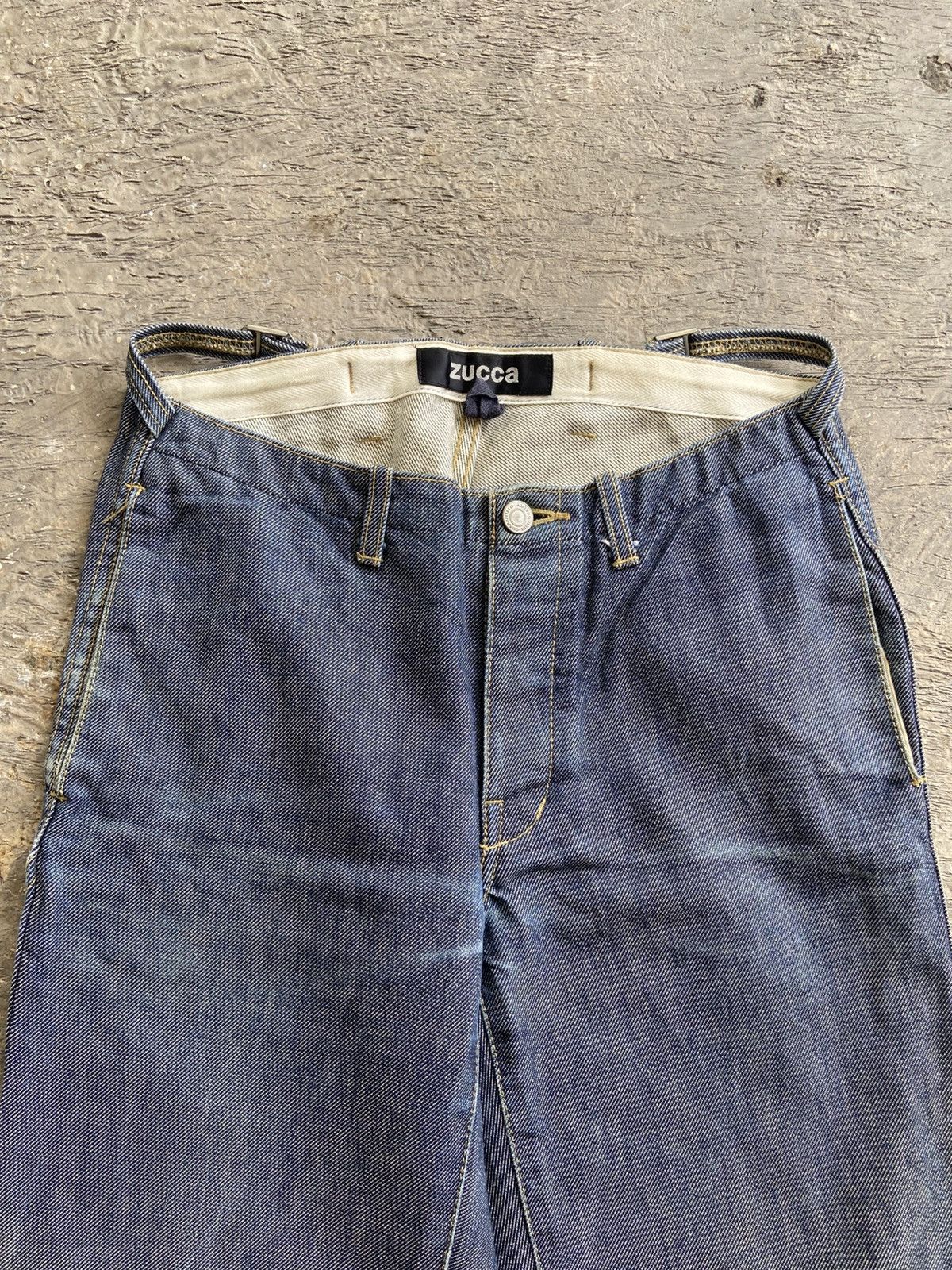 Issey Miyake 2000s Zucca by Issey Miyake - Blue Indigo Carpenter Pants Size US 30 / EU 46 - 3 Thumbnail