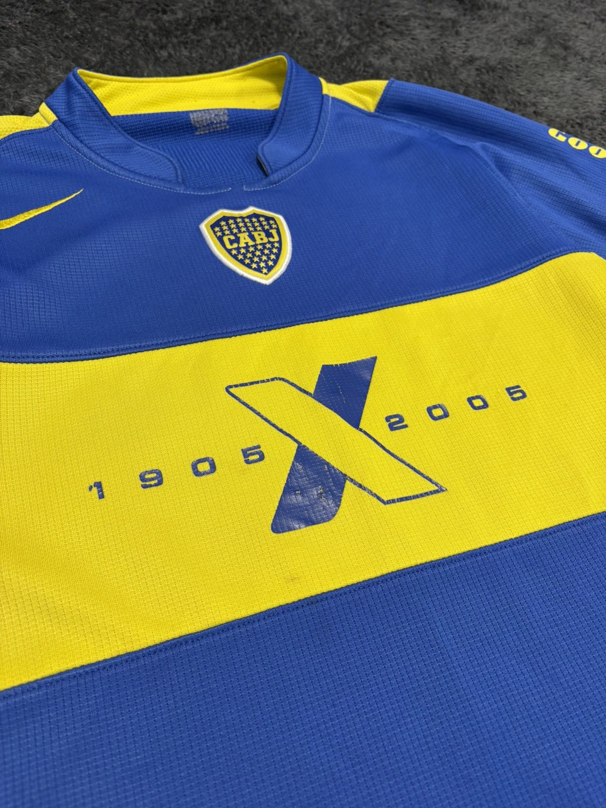 Nike Vintage Nike CABJ Boca Juniors Brazil 2005 Jersey Tee Size US L / EU 52-54 / 3 - 3 Thumbnail