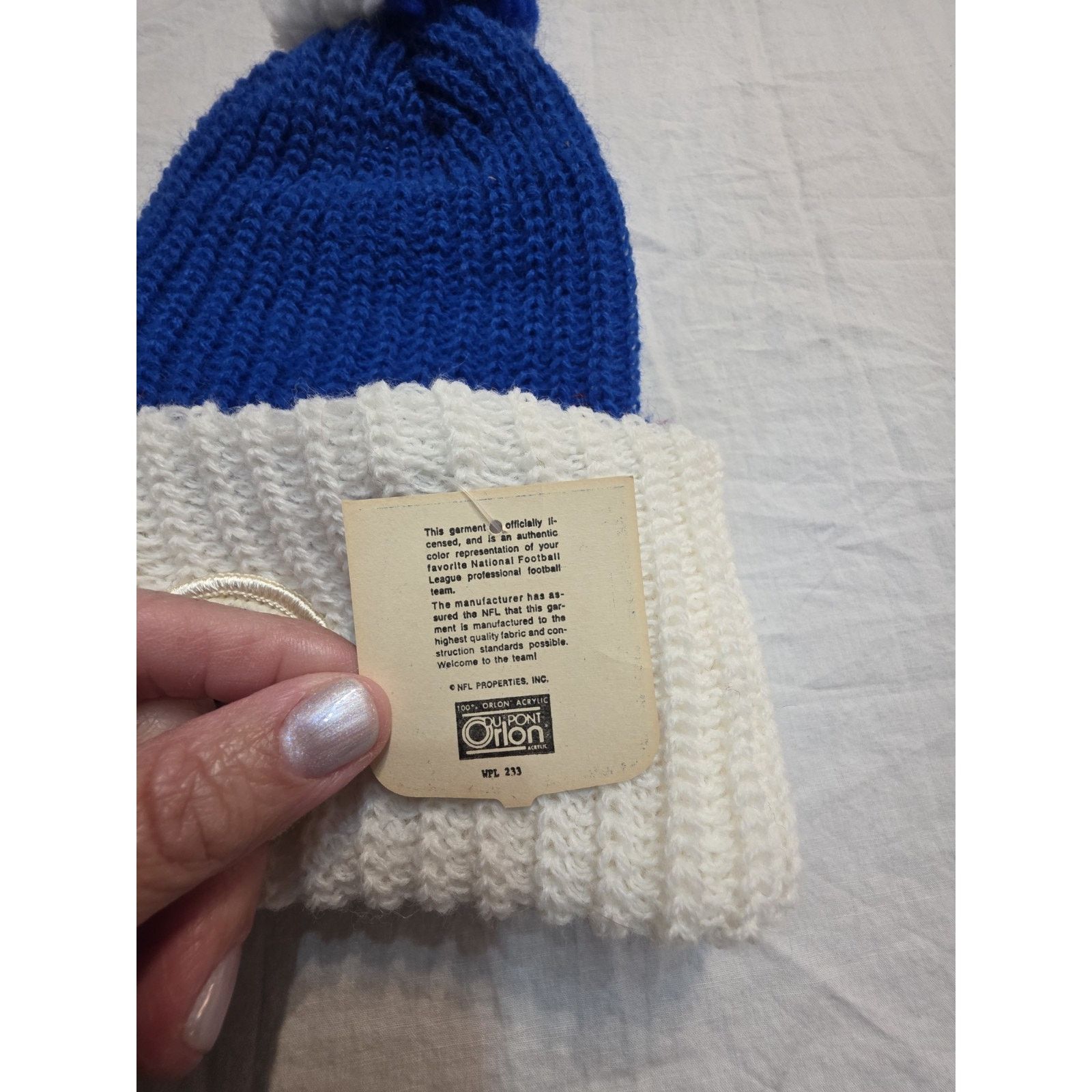 NFL Vintage NFL Indianapolis Colts Knit Winter Ski Hat youth Size US XXS / EU 40 - 2 Thumbnail