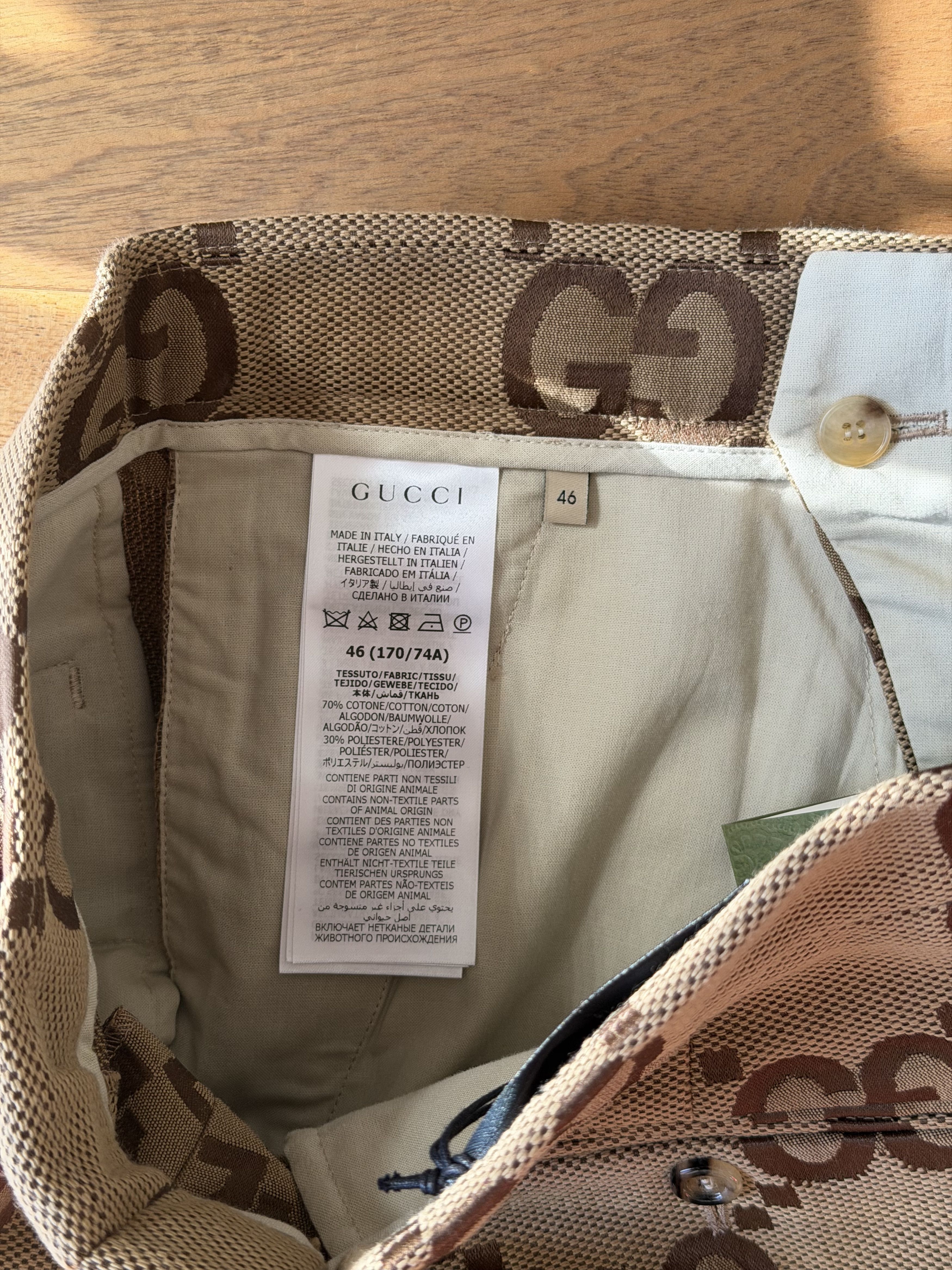 Gucci 🟤 Gucci Jumbo GG Canvas Shorts Size 46 Size US 30 / EU 46 - 3 Thumbnail