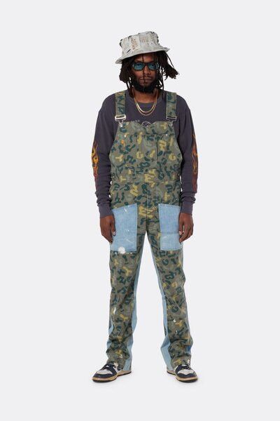 Gallery Dept. o1gr1nt0426 GD Flare Overall in Washed Camo Size US 34 / EU 50 - 2 Thumbnail