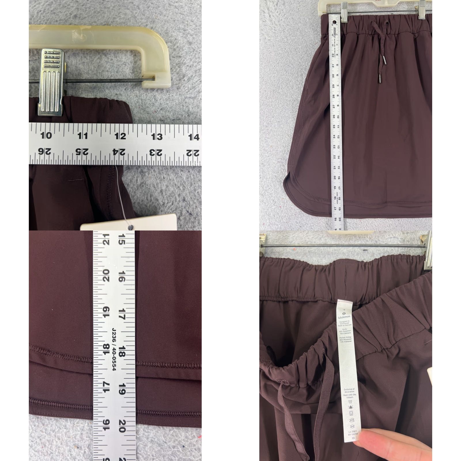 Lululemon Lululemon Skirt Womens 4 Brown On The Fly 21" High Rise Pocket W8897S Size 27" / US 4 / IT 40 - 8 Thumbnail