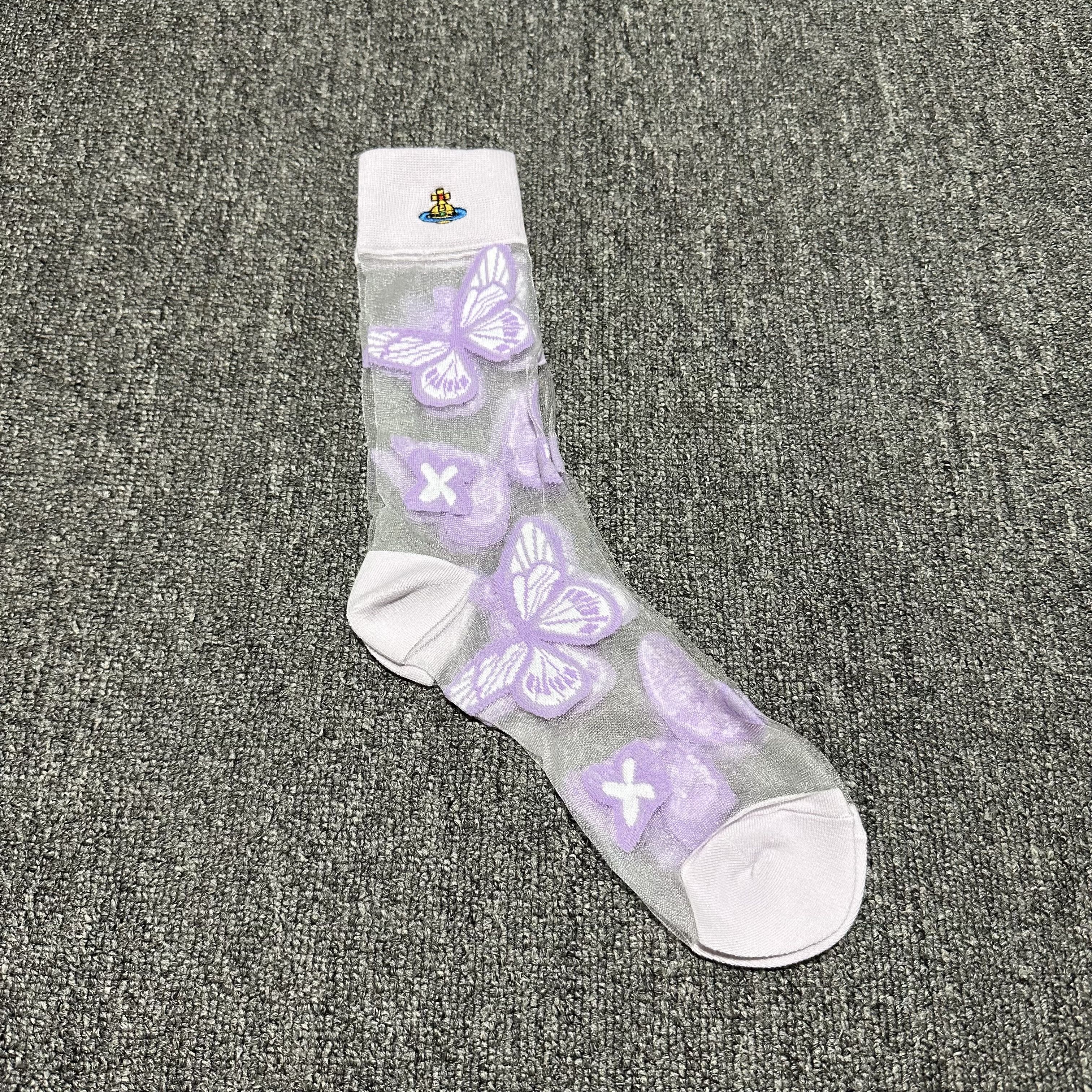 Vivienne Westwood Vivienne Westwood Sheer Pattern Mid Socks Size ONE SIZE - 2 Thumbnail