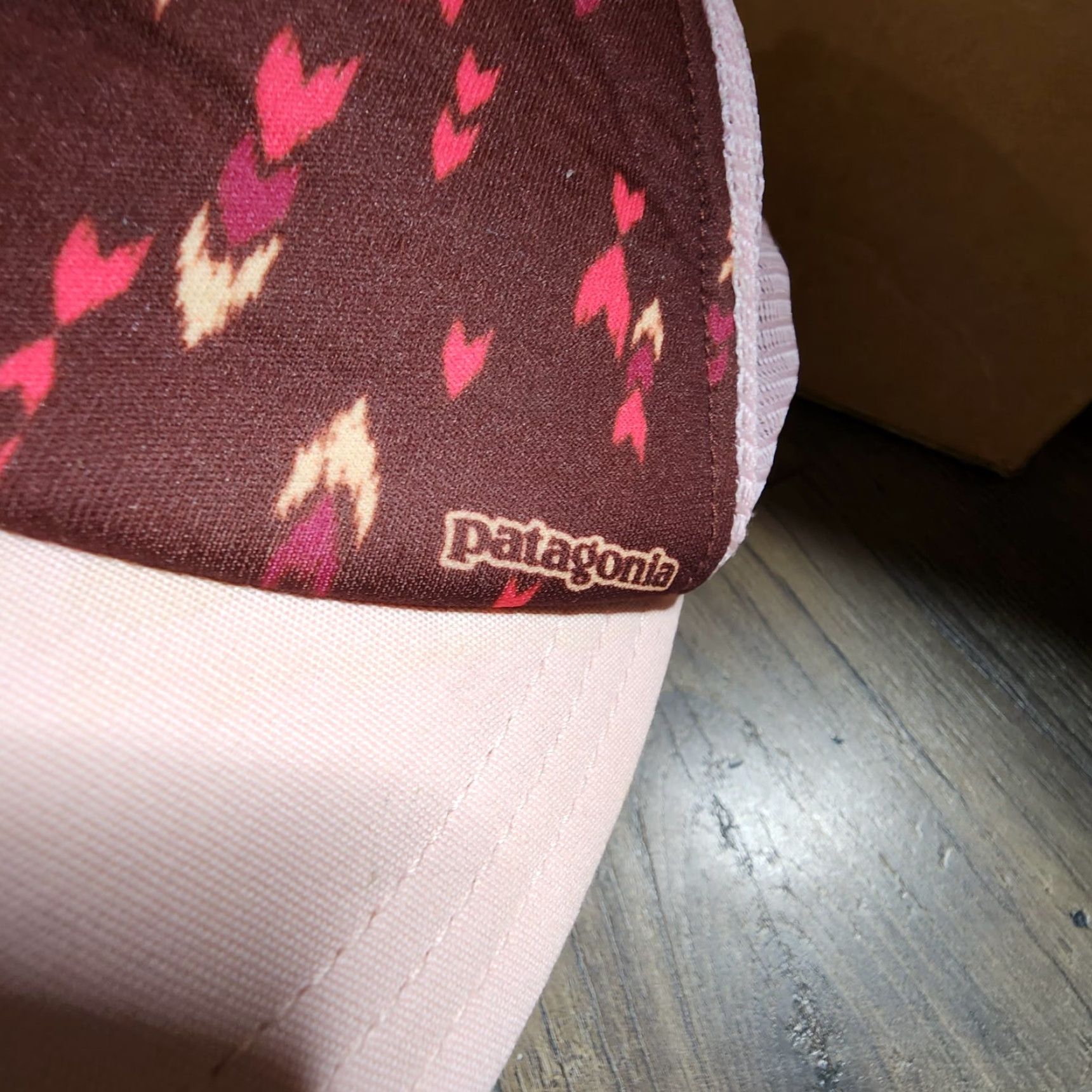 Patagonia Patagonia Hat Unisex Adults Adjustable Duckbill Trucker Running Cycling Wish Tails Dark Ruby Red Pink Logo Vintage: No Size ONE SIZE - 2 Thumbnail