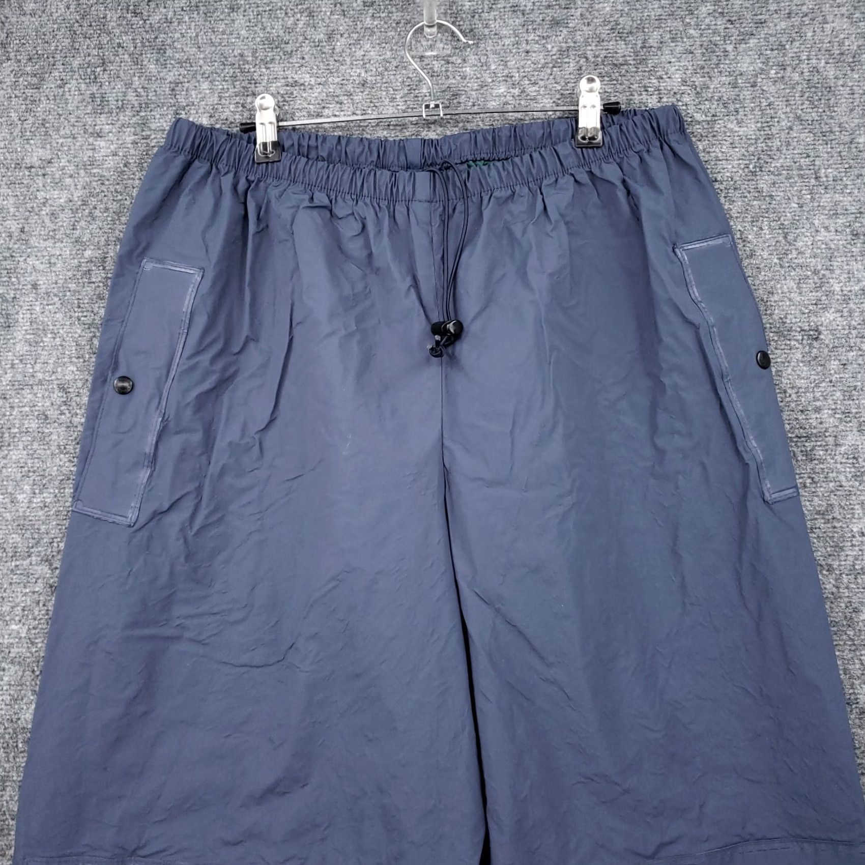 Vintage Cabelas Outdoor Gear Pants Men Large Blue Waterproof Drawstring Hiking Size US 32 / EU 48 - 3 Thumbnail