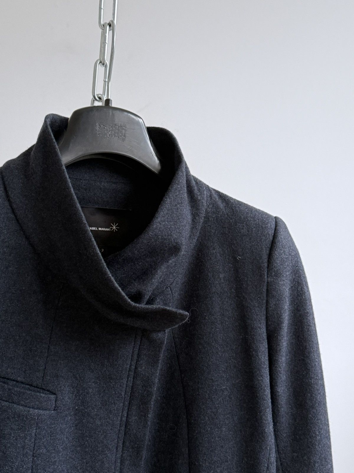 Isabel Marant Isabel Marant Navy Blue Wool Jacket Size S / US 4 / IT 40 - 3 Thumbnail