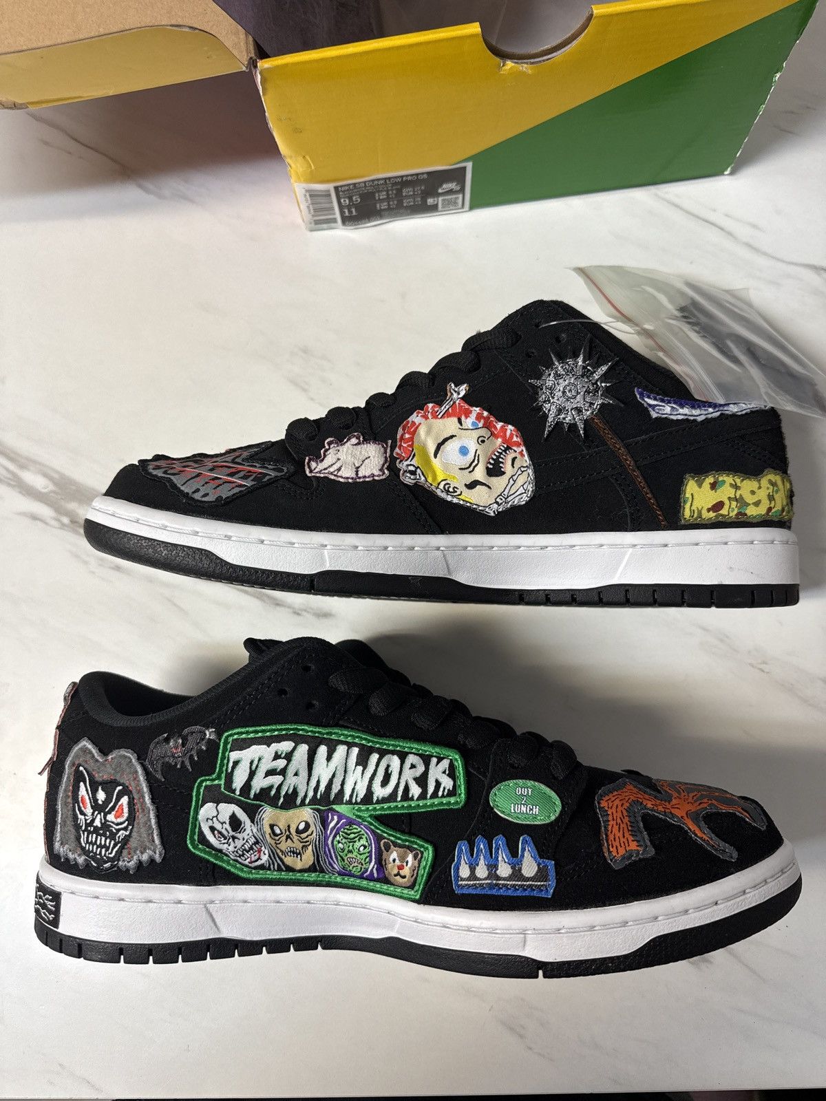 Neckface × Nike Nike SB Dunk LOW Pro QS Size US 9.5 / EU 42-43 - 2 Thumbnail