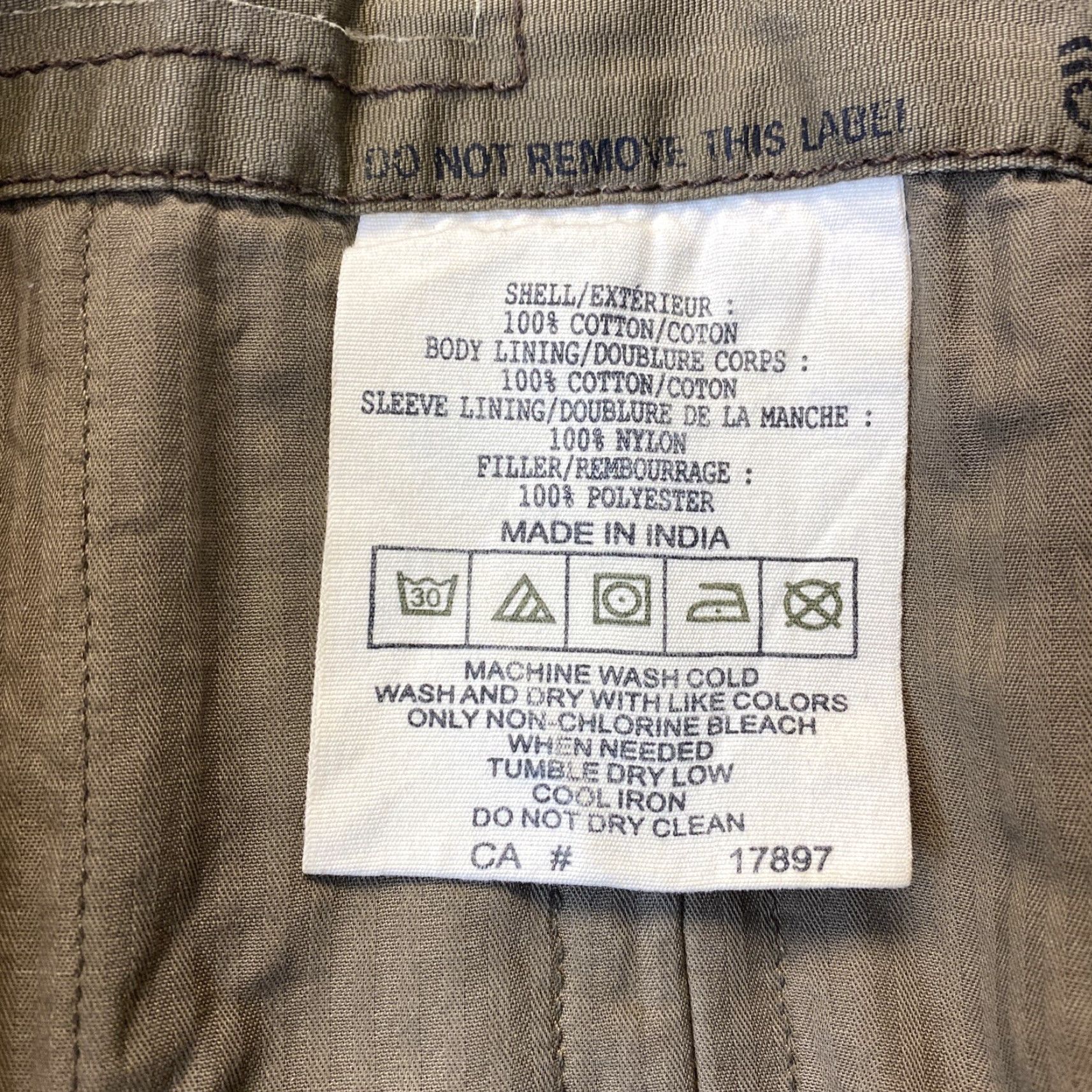 Olive VINTAGE Jacket Flyers Military Jacket Men Large Olive Green Casual Winter 80s Durable Flyer's Jacket Size US L / EU 52-54 / 3 - 4 Thumbnail
