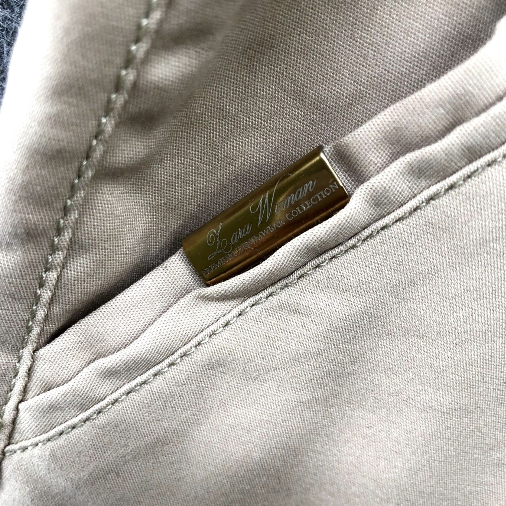 Zara Zara Skinny Pants 28 Beige Cotton Blend Low Rise Ankle Zip Fly Flat Front Lightweight Womens Size 28" / US 6 / IT 42 - 7 Thumbnail